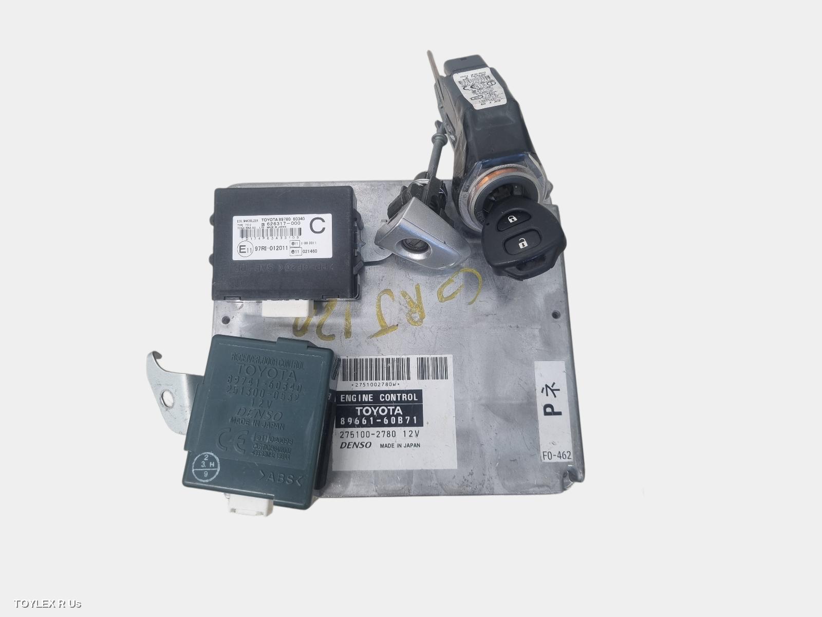 TOYOTA PRADO 2006 Ecu 120 SERIES, ENGINE ECU, 4.0, PETROL, 1GR-FE, AUTO (5SPD), P/N 8966160B71, SEC SET (ECU/IMM/READER/KEY)