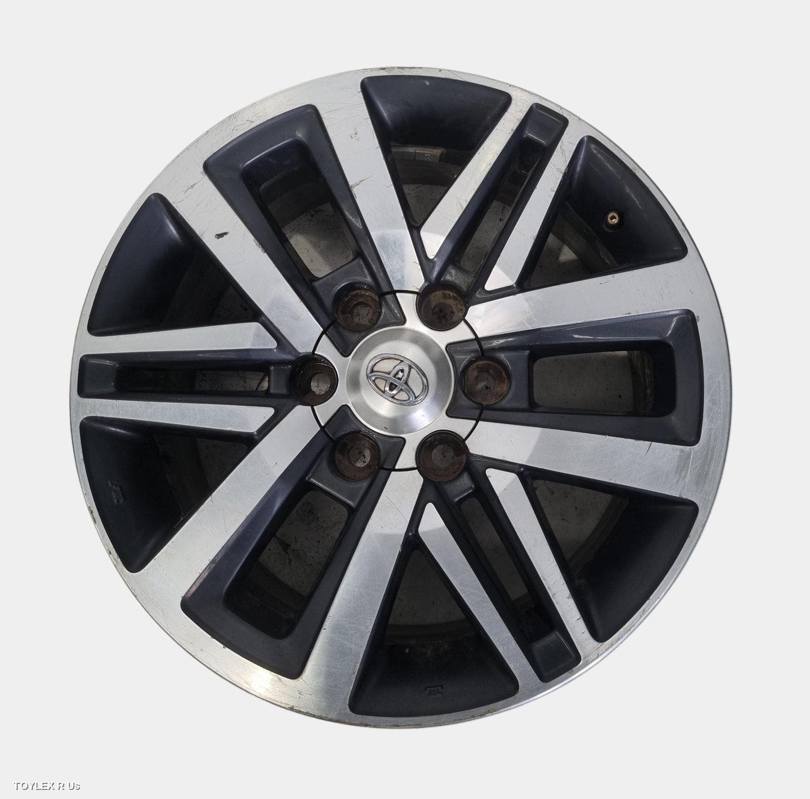 TOYOTA HILUX 2016 Wheel Mag FACTORY, 18X7.5IN, 12 SPOKE, GREY/POLISHED, 30 POSITIVE OFF SET