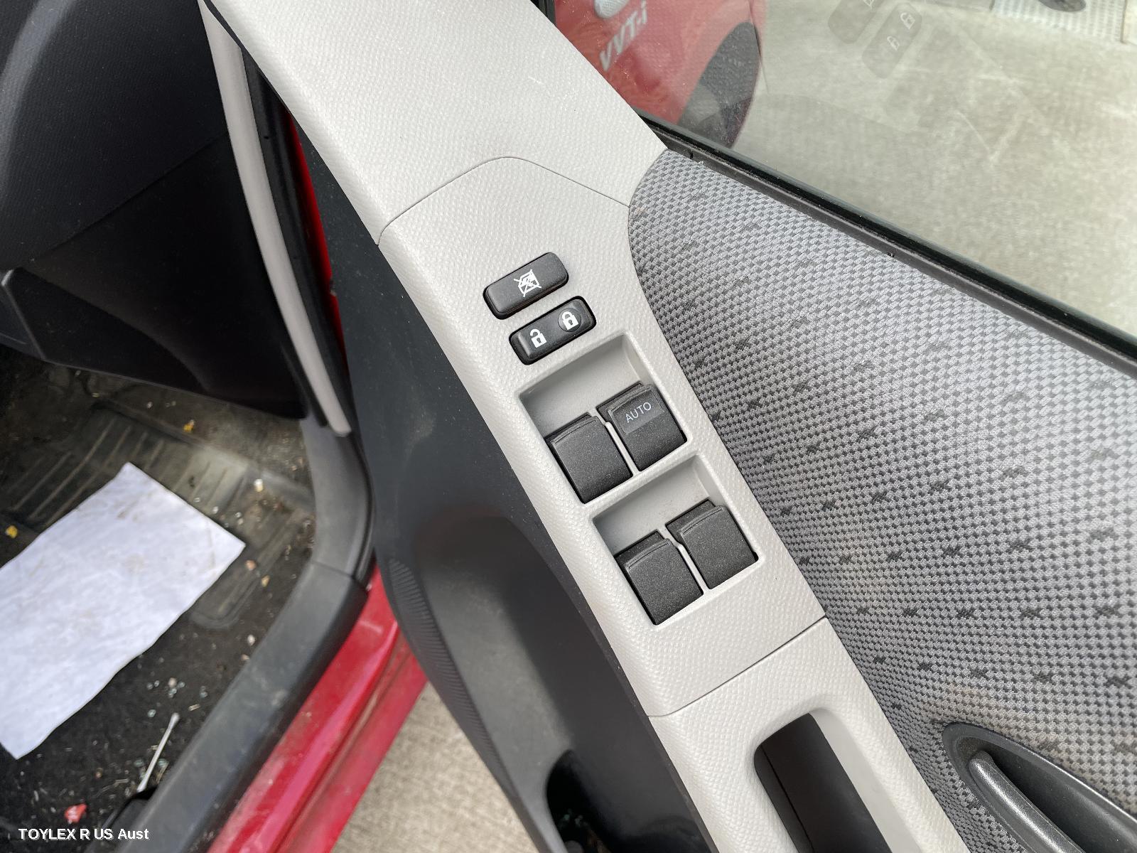 TOYOTA YARIS 2011 Pwr Dr Wind Switch RH FRONT (MASTER SWITCH), 4 SWITCH TYPE, 5DR HATCH/SEDAN, NCP9#
