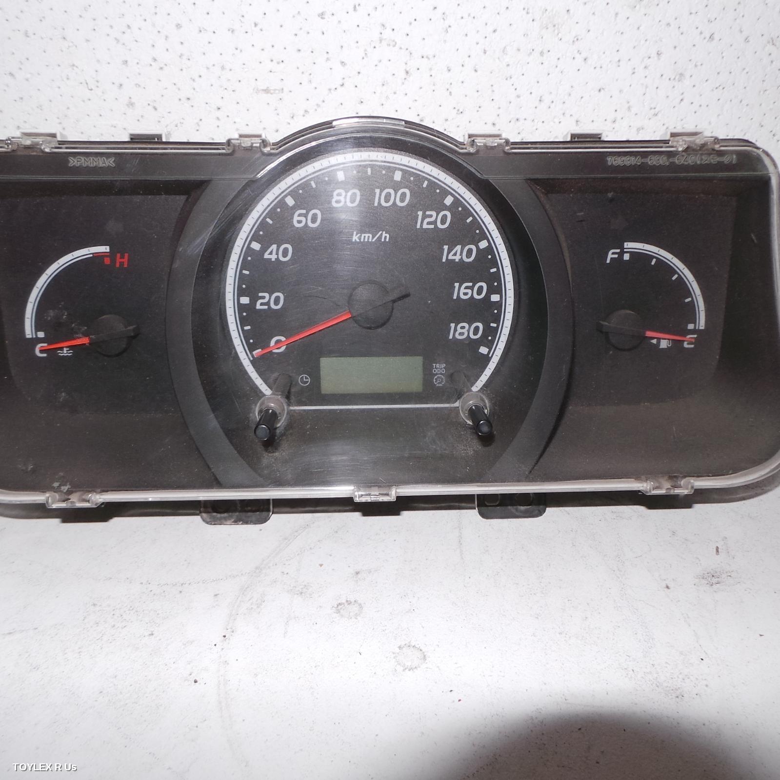 TOYOTA HIACE 2008 Instrument Cluster PETROL, MANUAL T/M, TRH