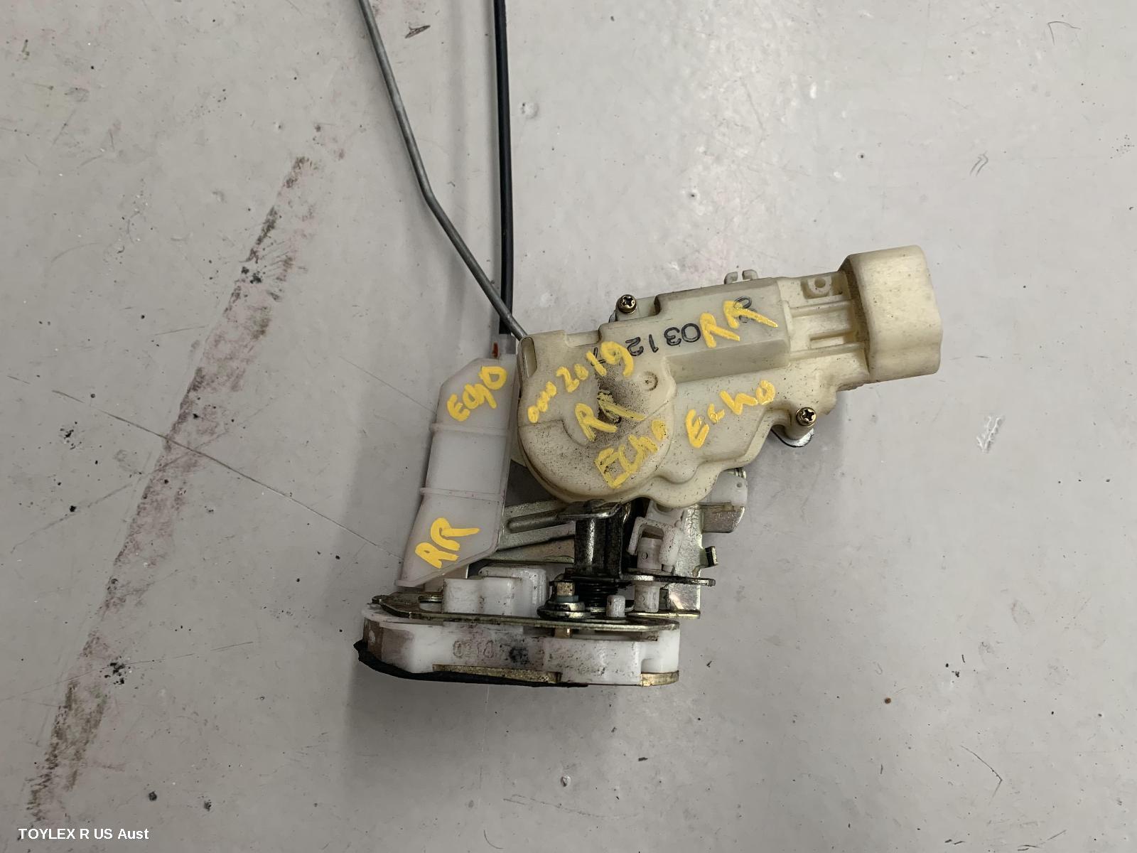TOYOTA ECHO 2004 Door/Boot/Gate Lock RIGHT REAR DOOR LOCK, 5DR HATCH/SEDAN, POWER (6 PIN), NCP10R