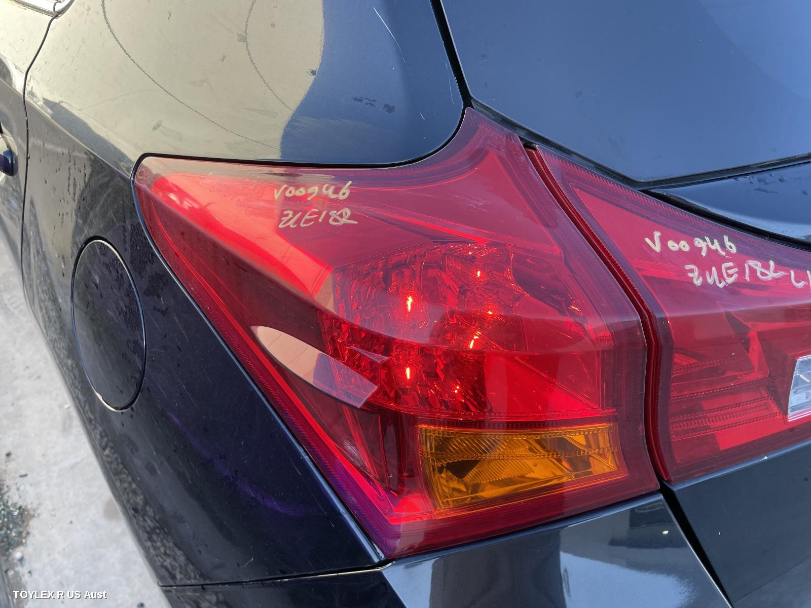 TOYOTA COROLLA 2013 Left Taillight ZRE182R, HATCH