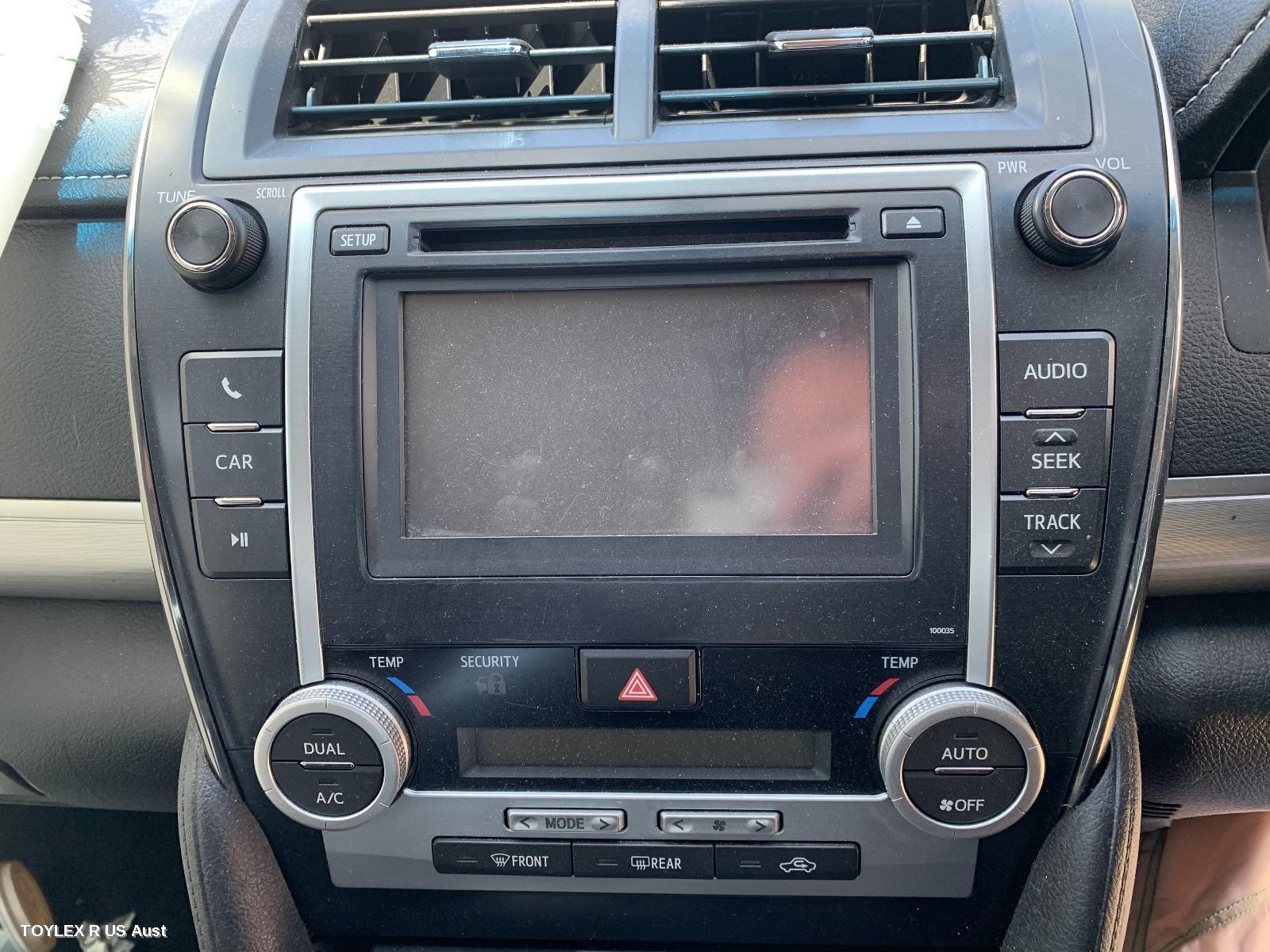 TOYOTA CAMRY 2012 Radio/Cd/Dvd/Sat/Tv 6.1in TOUCHSCREEN (P/N ON FACE 100035), ASV50/AVV50