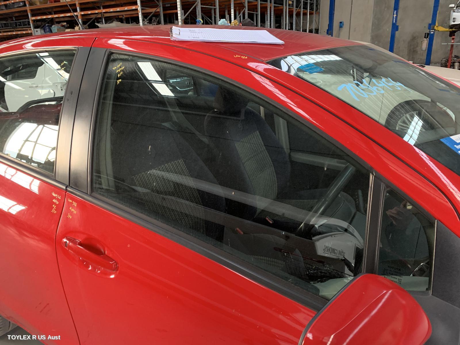 TOYOTA YARIS 2008 Right Front Door Window NCP9#, 5DR HATCH