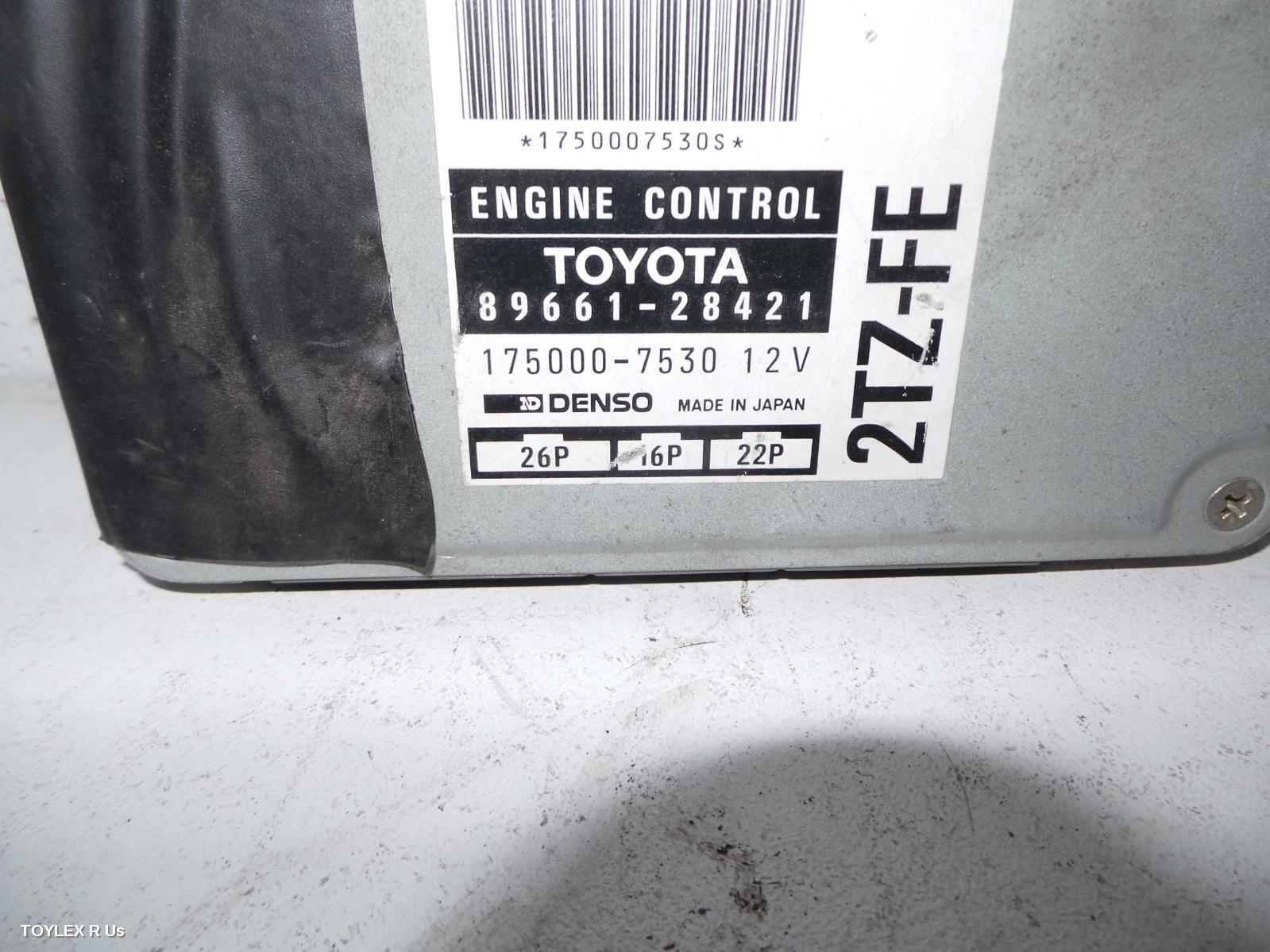TOYOTA TARAGO 1994 Ecu ENGINE ECU, 2.4, 2TZ, AUTO T/M, ECU ONLY, TCR10