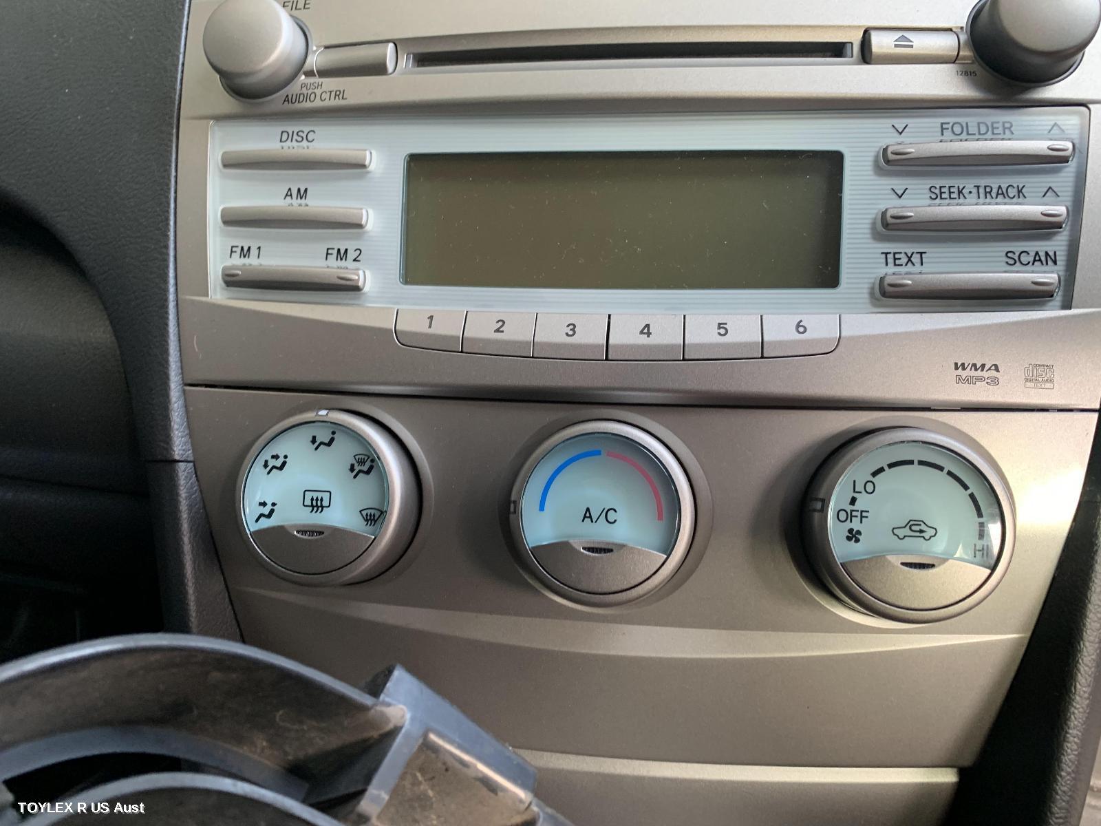 TOYOTA CAMRY 2008 Heater/Ac Controls ACV40, ALTISE, NON CLIMATE CONTROL TYPE