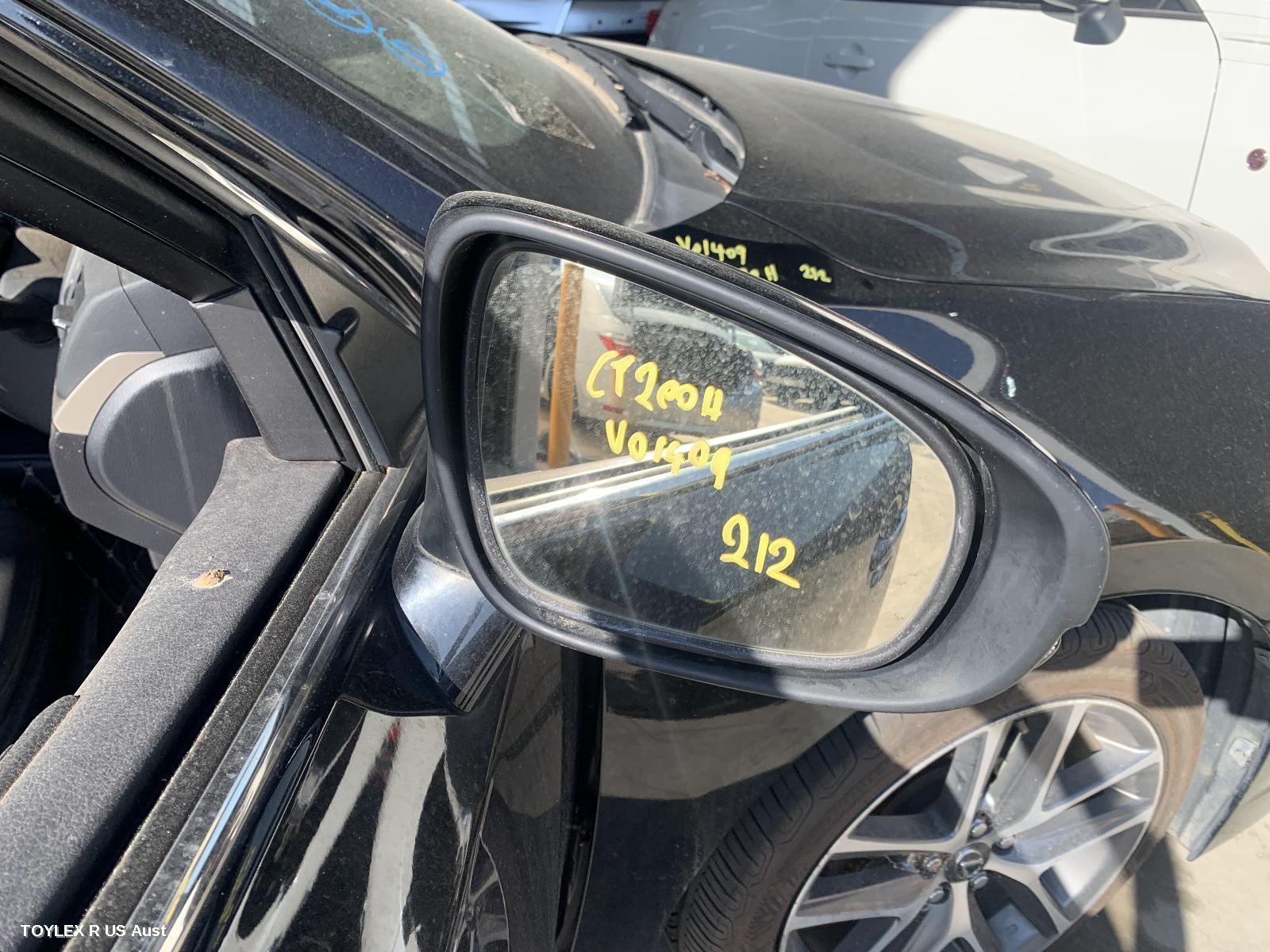LEXUS CT200H 2015 Right Door Mirror ZWA10, F SPORT/SPORTS LUXURY, W/ MEMORY TYPE