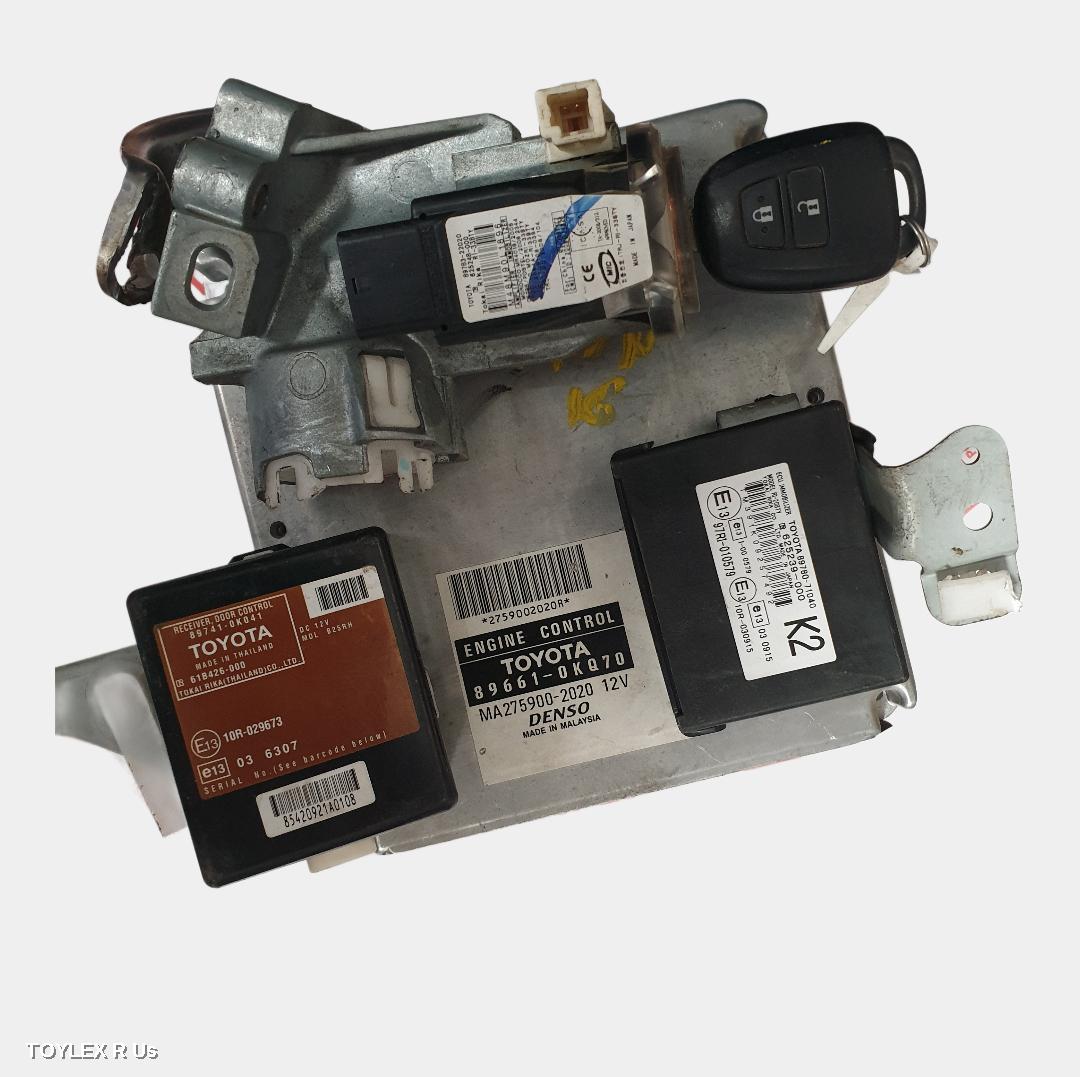 TOYOTA HILUX 2011 Ecu ENGINE ECU, 3.0, 1KD-FTV, DIESEL, MANUAL, 2WD, P/N 896610KQ70, SEC SET (ECU/IMM/READER/KEY)