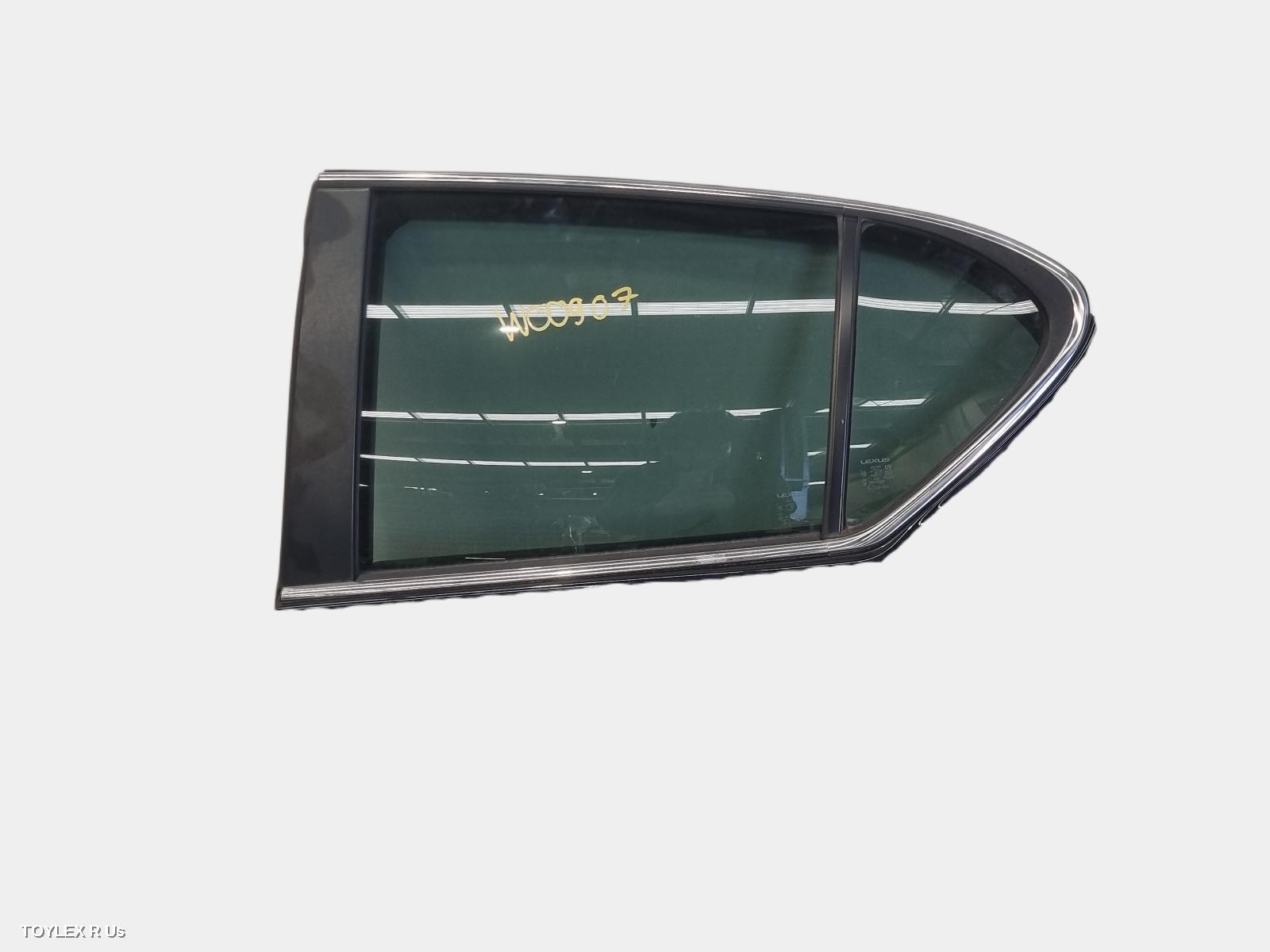 LEXUS CT200H 2012 Left Rear Door Window ZWA10, GREEN TINT TYPE