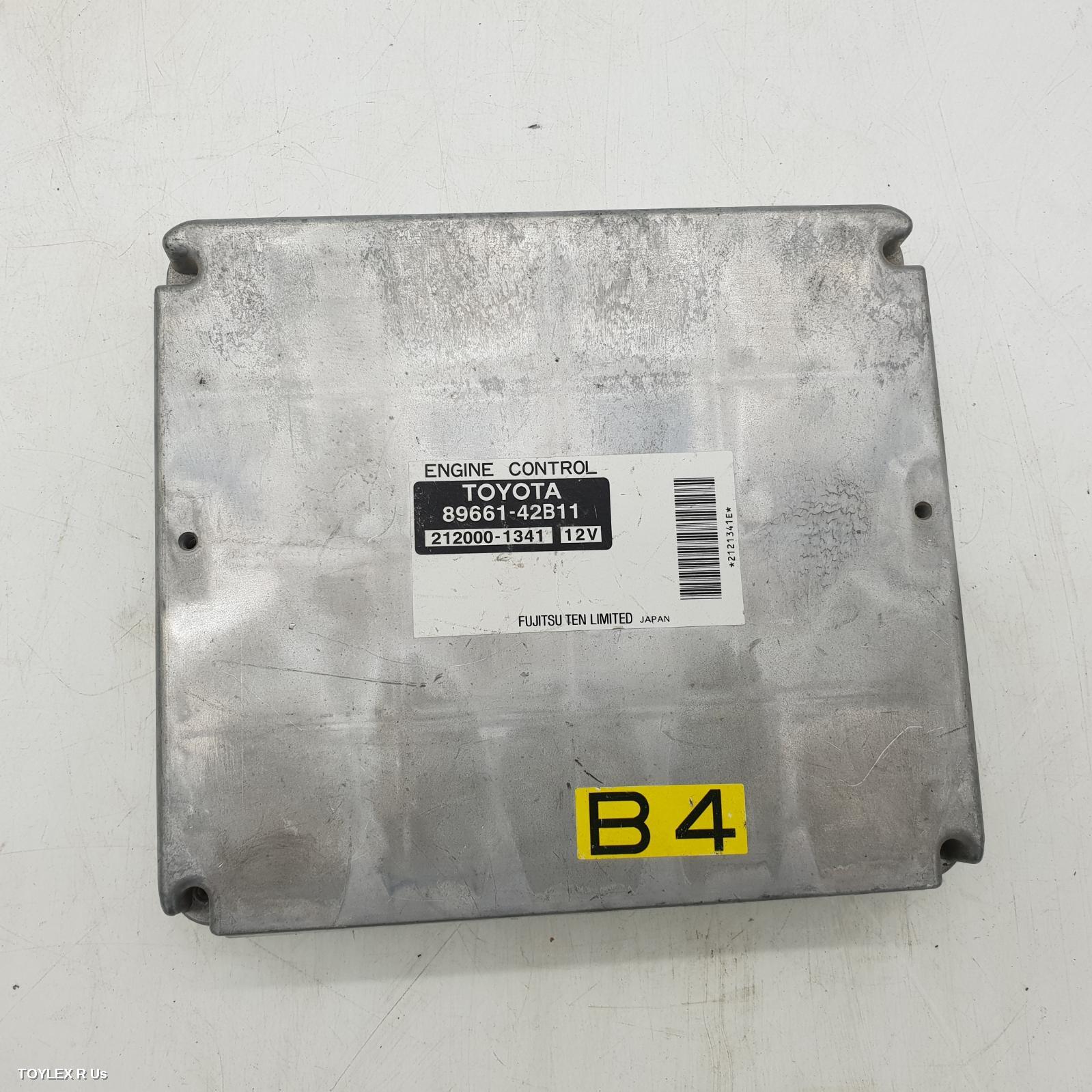 TOYOTA RAV4 2003 Ecu ENGINE ECU, 2.4, 2AZ-FE, MANUAL T/M, P/N 89661-42B11, ECU ONLY, ACA2#R