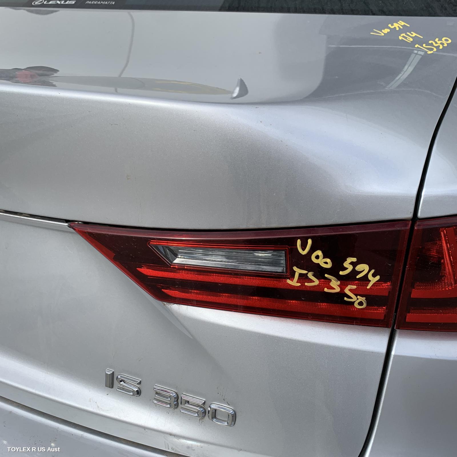 LEXUS IS SERIES 2015 Rear Garnish IS200t/IS250/IS300H/IS350, BOOTLID LAMP (RH SIDE), XE30