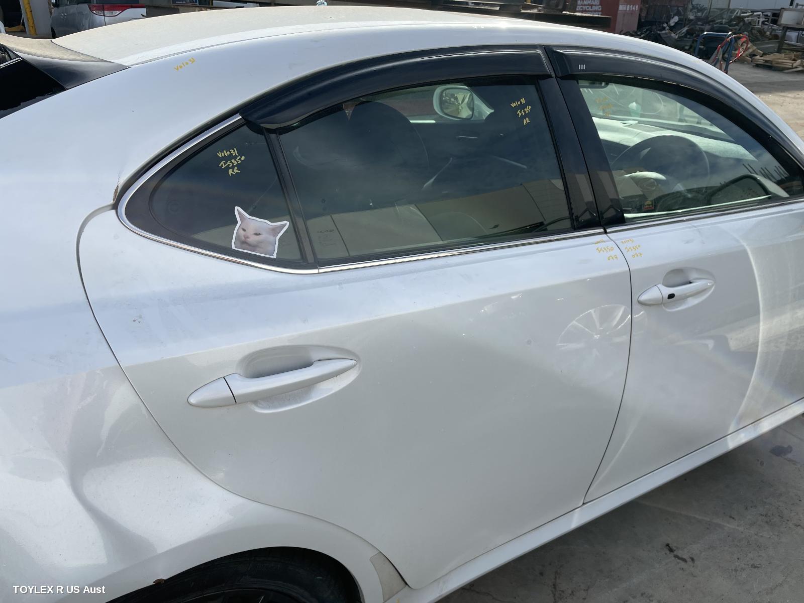 LEXUS IS250/IS250C 2010 Right Rear Door Sliding IS250/IS350/IS F, GSE20R/GSE21R/USE20R, SEDAN