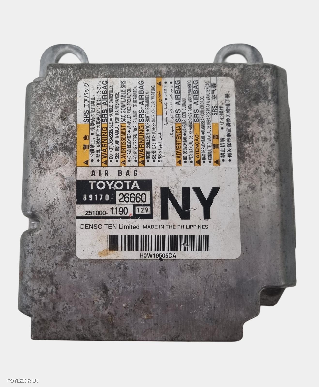 TOYOTA HIACE 2020 Airbag Module/Sensor MODULE, 300 SERIES