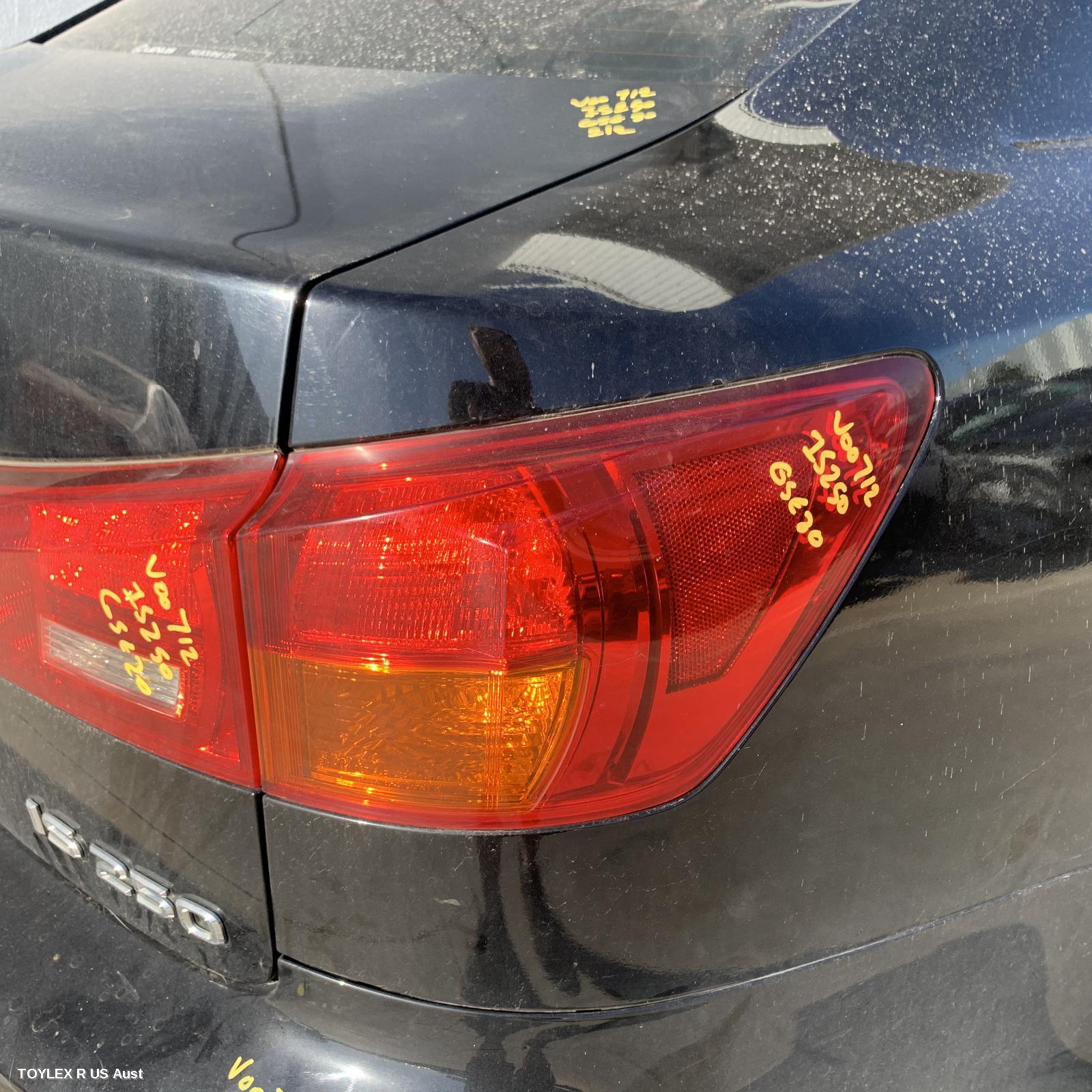 LEXUS IS250/IS250C 2007 Right Taillight IS250, GSE20R, SEDAN, HORIZONTAL TYPE