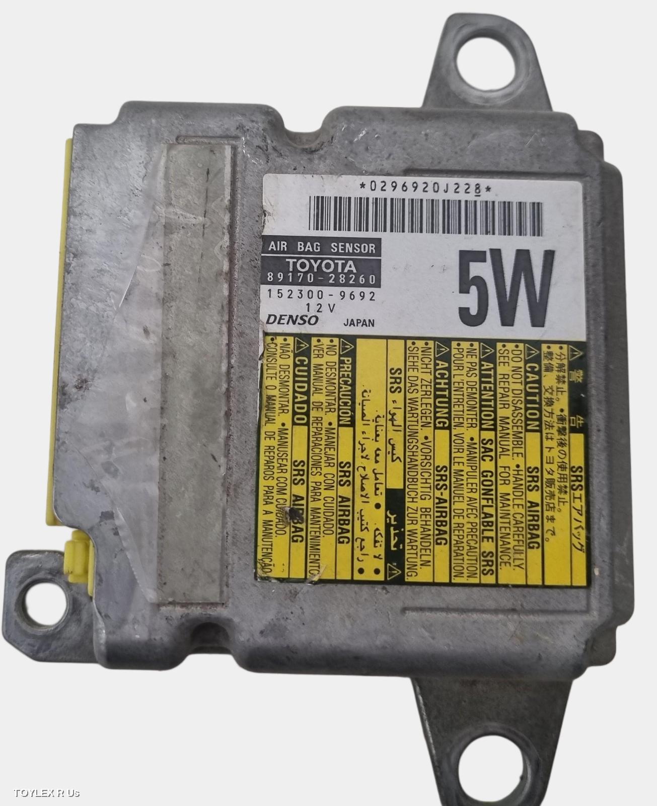 TOYOTA TARAGO 2015 Airbag Module/Sensor MODULE, P/N 8917028260, ACR50R