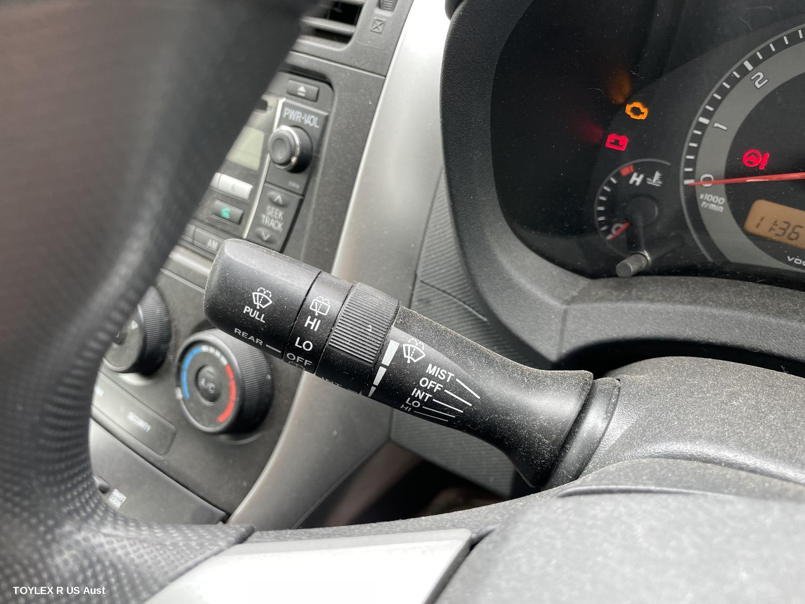 TOYOTA COROLLA 2011 Combination Switch WIPER SWITCH, ZRE152R, HATCH, NON RAIN SENSOR TYPE