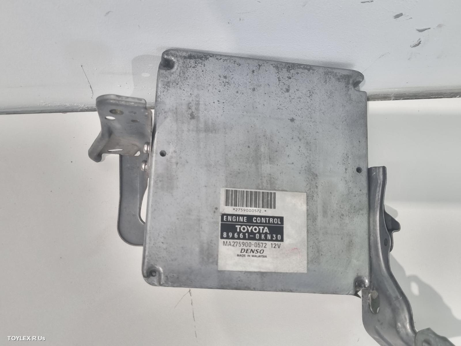 TOYOTA HILUX 2009 Ecu ENGINE ECU, 3.0, 1KD-FTV, DIESEL, MANUAL, P/N 89661-0K200, ECU ONLY