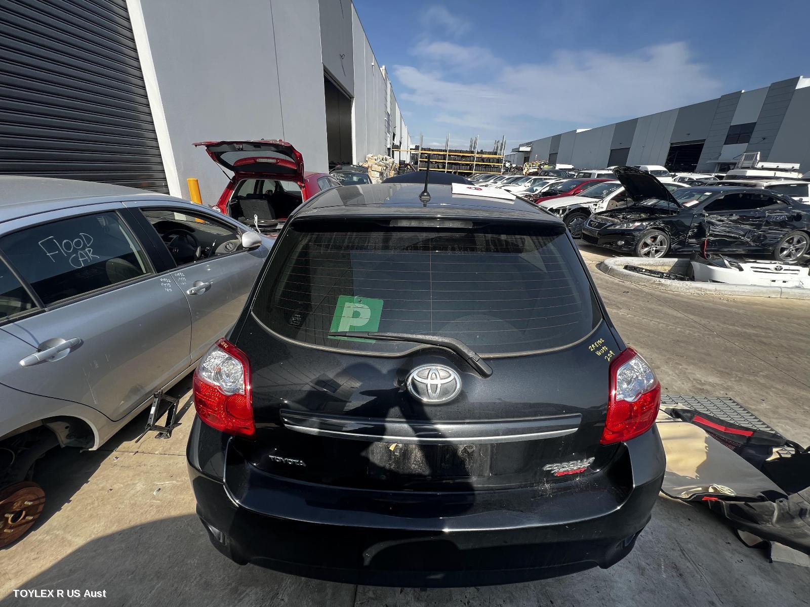 TOYOTA COROLLA 2012 Bootlid/Tailgate TAILGATE, ZRE152R, HATCH, SPOILERED TYPE