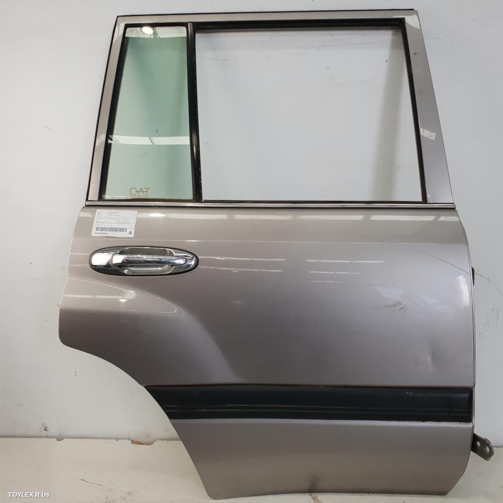 TOYOTA LANDCRUISER 2004 Right Rear Door Sliding 100 SERIES, GXL/SAHARA, MOULD TYPE