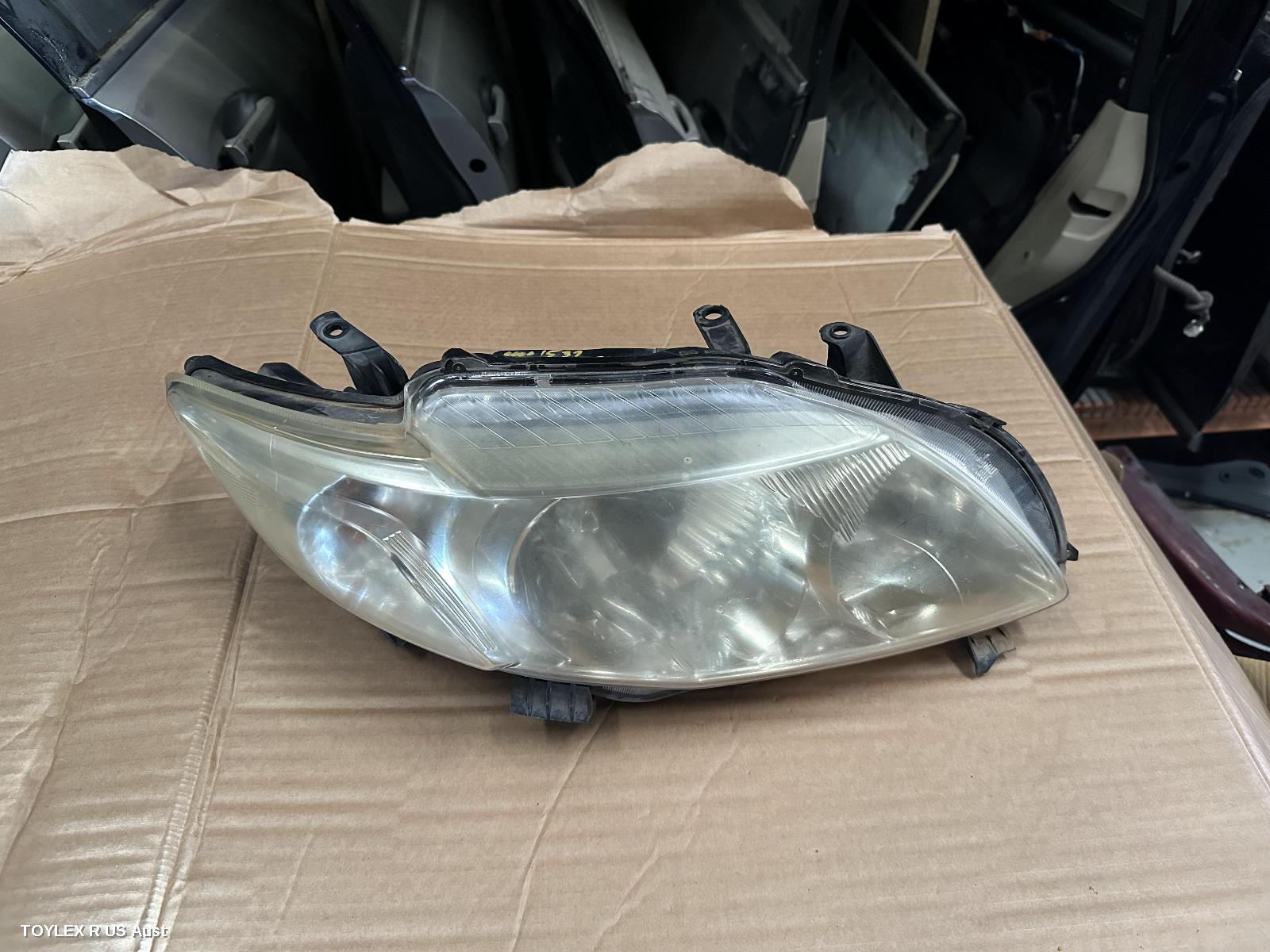 TOYOTA COROLLA 2008 Right Headlamp ZRE152/153R, SEDAN, HALOGEN TYPE