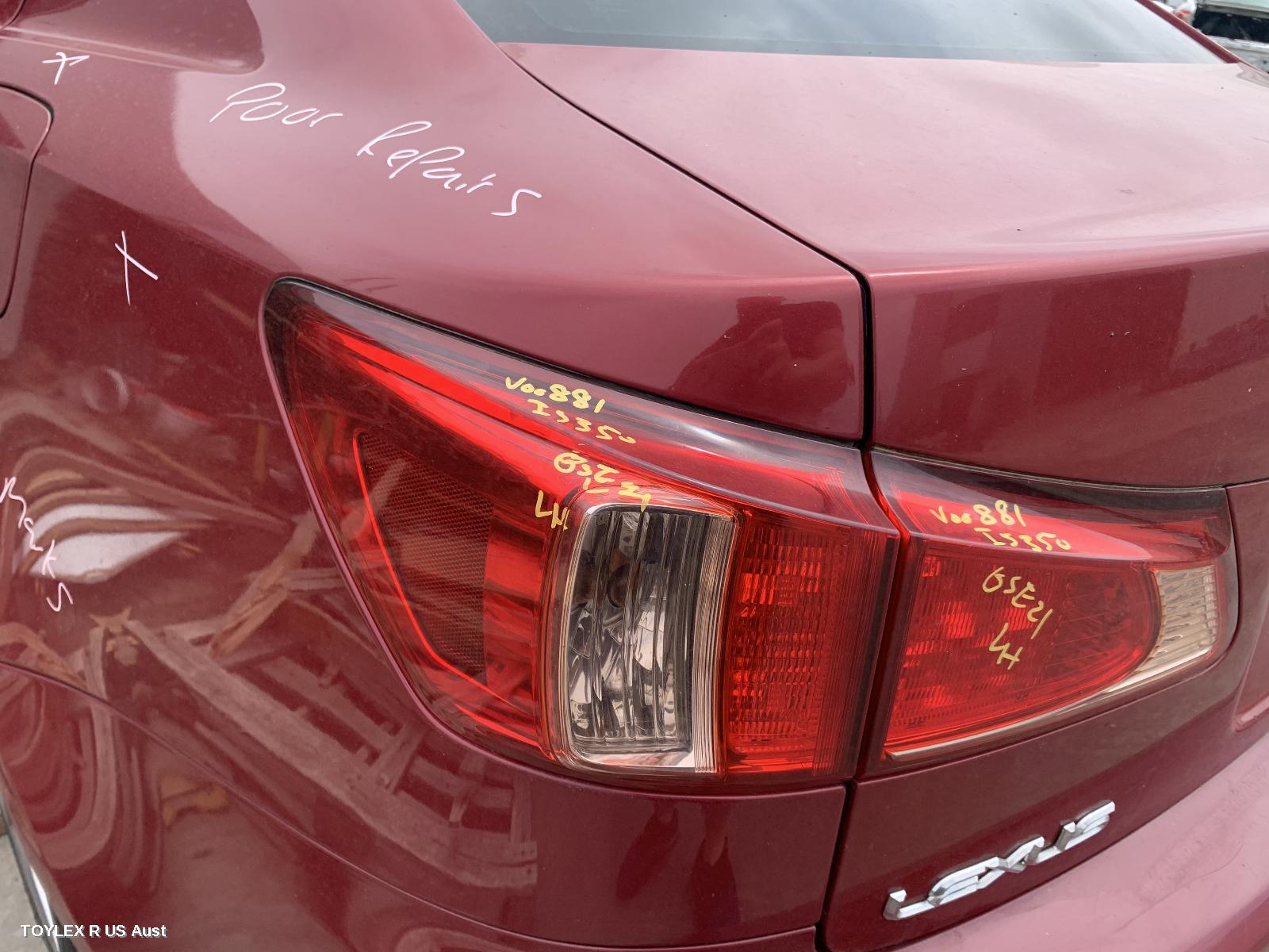 LEXUS IS250/IS250C 2011 Left Taillight IS250/IS350, GSE20R/GSE21R, SEDAN