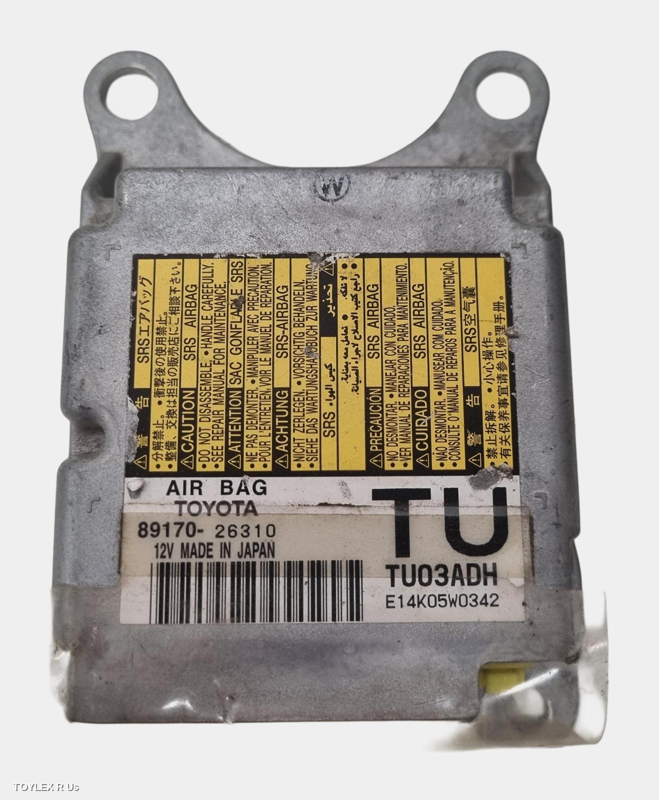 TOYOTA HIACE 2015 Airbag Module/Sensor MODULE, LWB/SWB TYPE, TRH/KDH