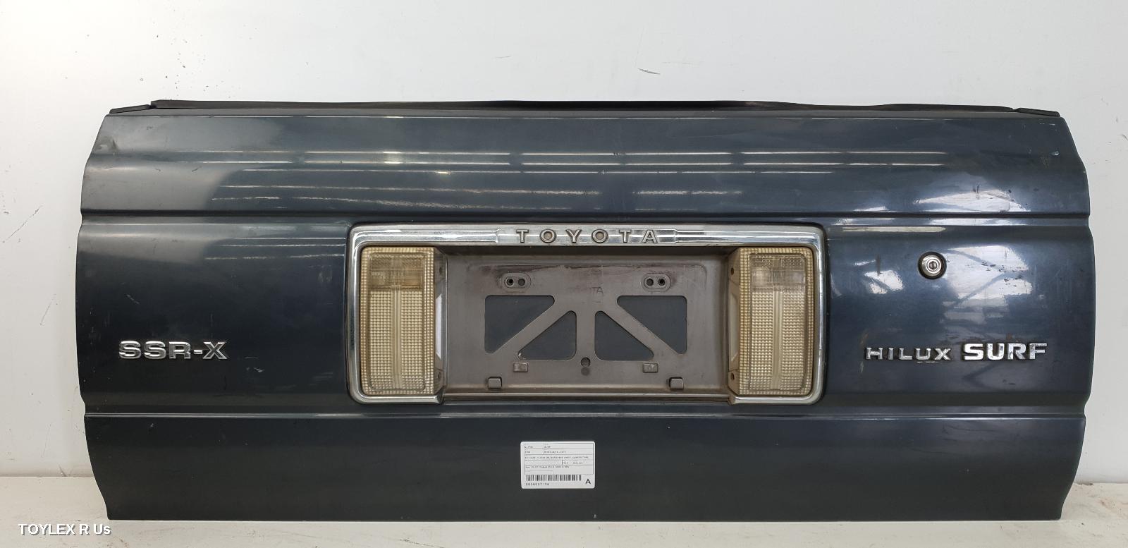 TOYOTA SURF 1992 Bootlid/Tailgate TAILGATE, N120/N130, NON SPARE WHEEL CARRIER TYPE