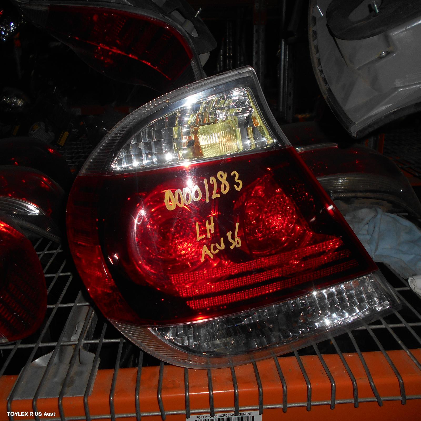 TOYOTA CAMRY 2004 Left Taillight SK36, REVERSE LAMP TOP/BOTTOM (SPORTIVO)