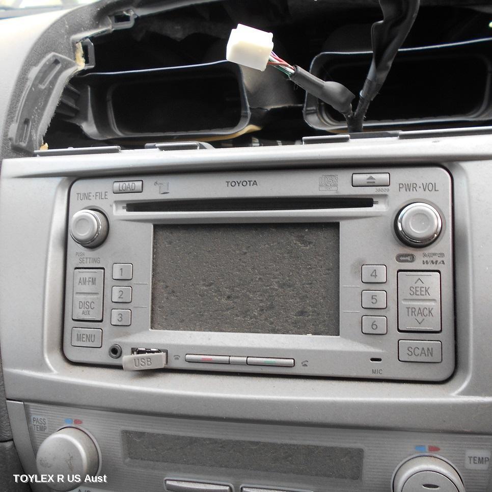 TOYOTA AURION 2011 Radio/Cd/Dvd/Sat/Tv CD STACKER-6 DISC, GSV40R, W/ BLUETOOTH & REVERSE CAMERA TYPE