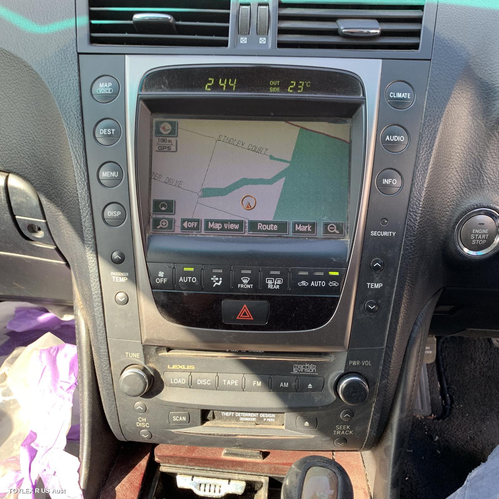 LEXUS GS 2005 Radio/Cd/Dvd/Sat/Tv 190 SERIES