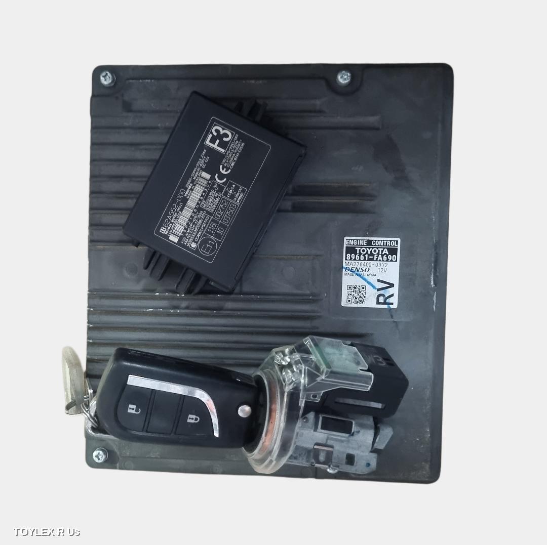 TOYOTA HILUX 2020 Ecu ENGINE ECU, 2.8, 1GD-FTV, DIESEL, AUTO, P/N 89661FA690, SEC SET (ECU/IMM/READER/KEY)