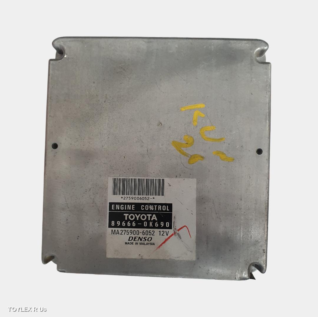 TOYOTA HILUX 2014 Ecu ENGINE ECU, 3.0, 1KD-FTV, DIESEL, AUTO (5SPD), 4WD, P/N 896660K690, ECU ONLY