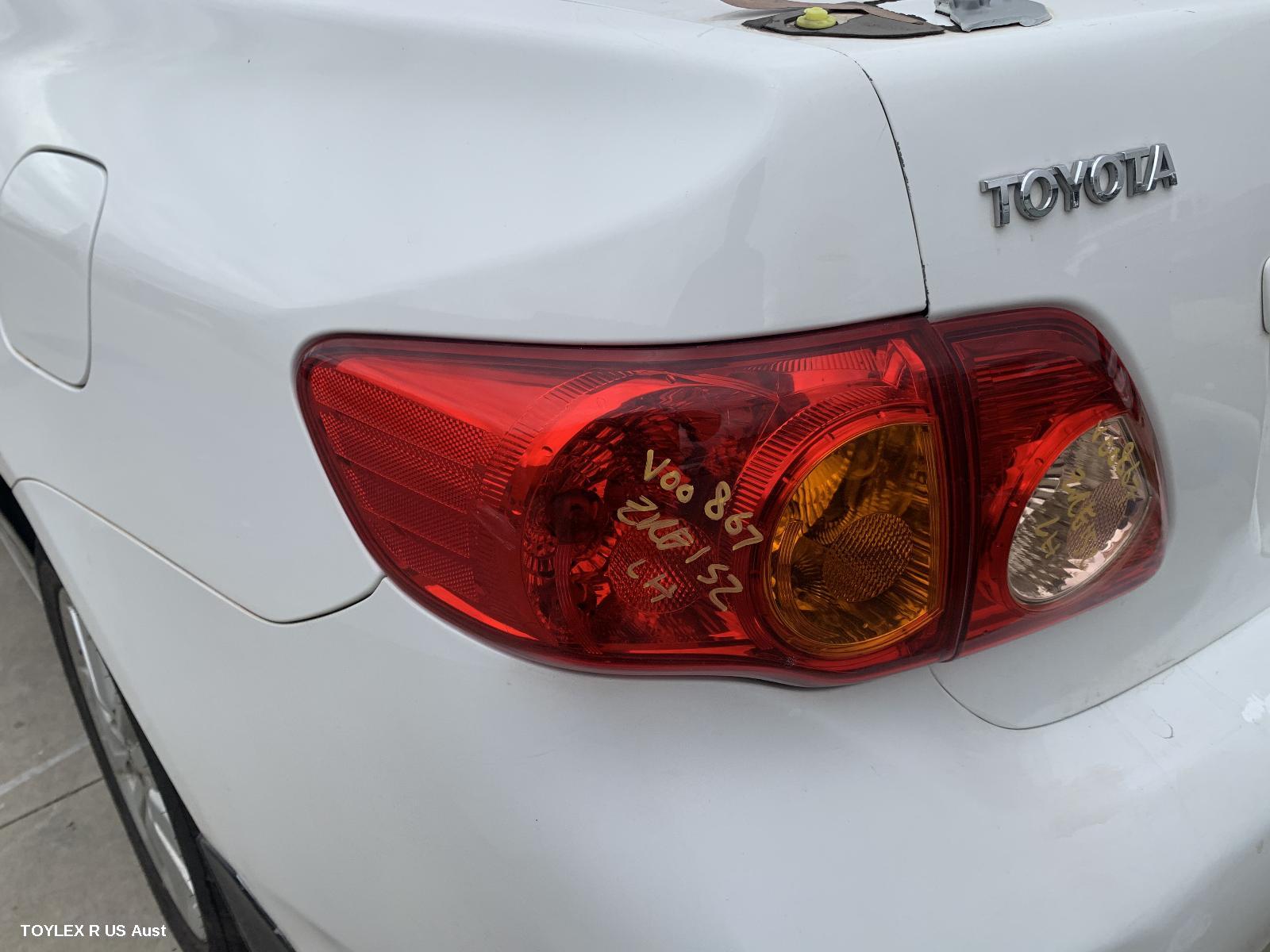 TOYOTA COROLLA 2007 Left Taillight ZRE152/153R, SEDAN
