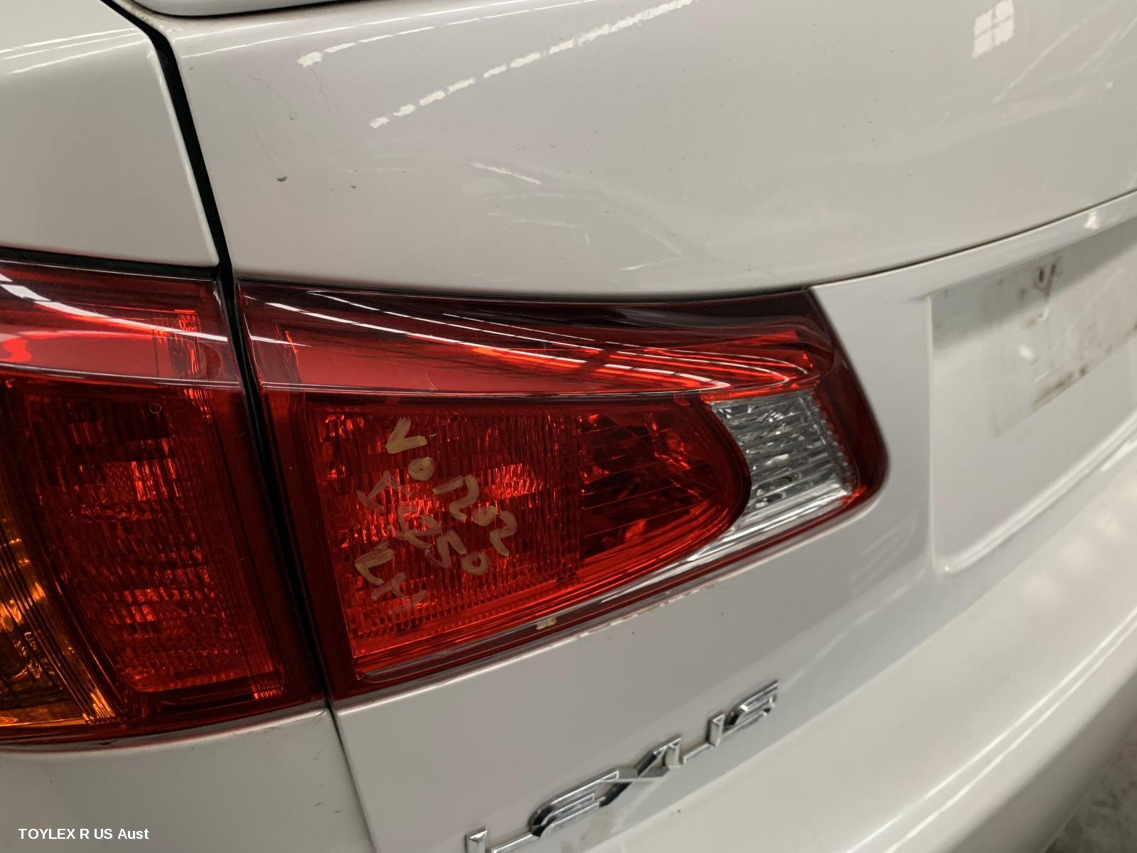 LEXUS IS250/IS250C 2010 Rear Garnish IS250, BOOTLID LAMP (LH SIDE), GSE20R, SEDAN