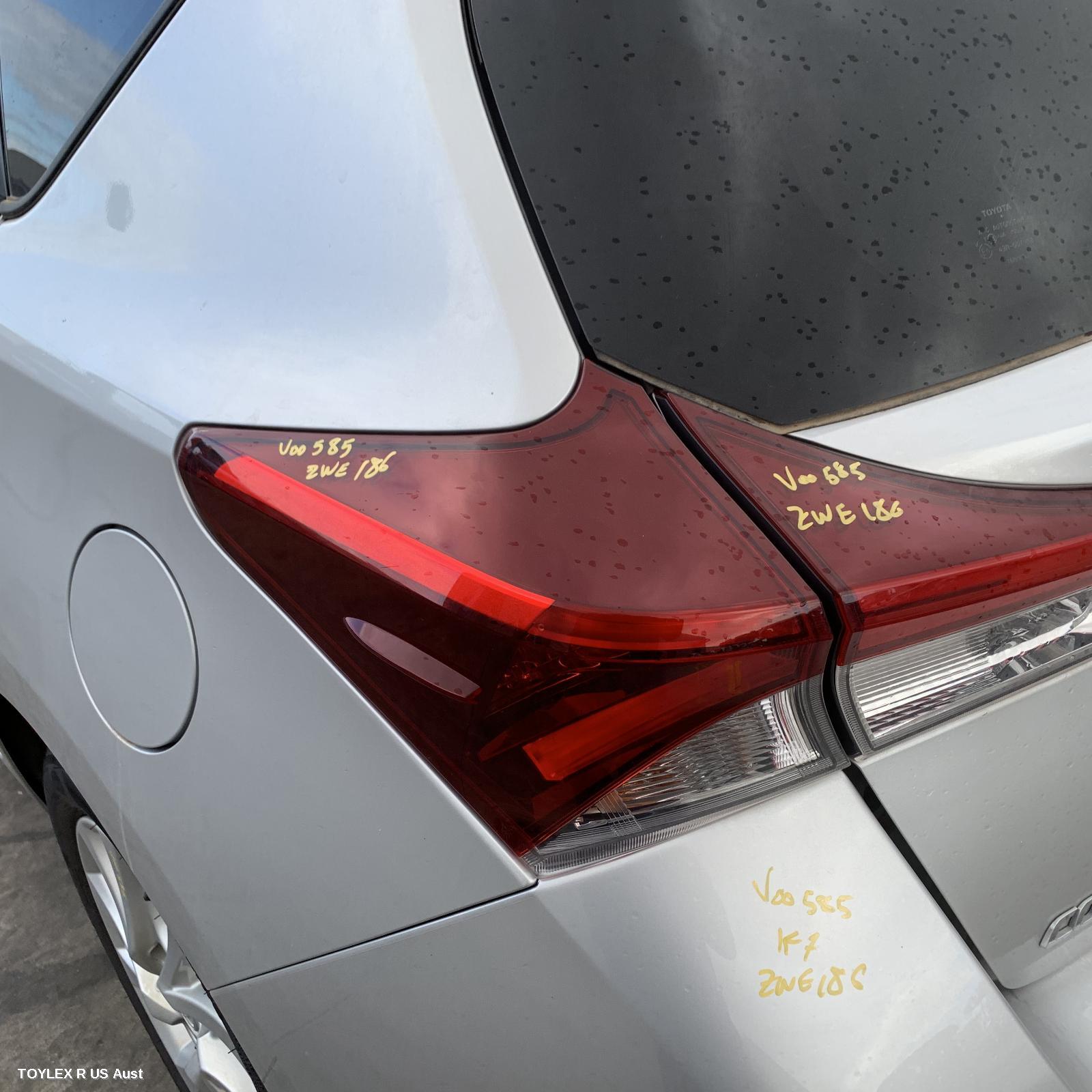 TOYOTA COROLLA 2018 Left Taillight ZRE182R/ZWE186R, HATCH