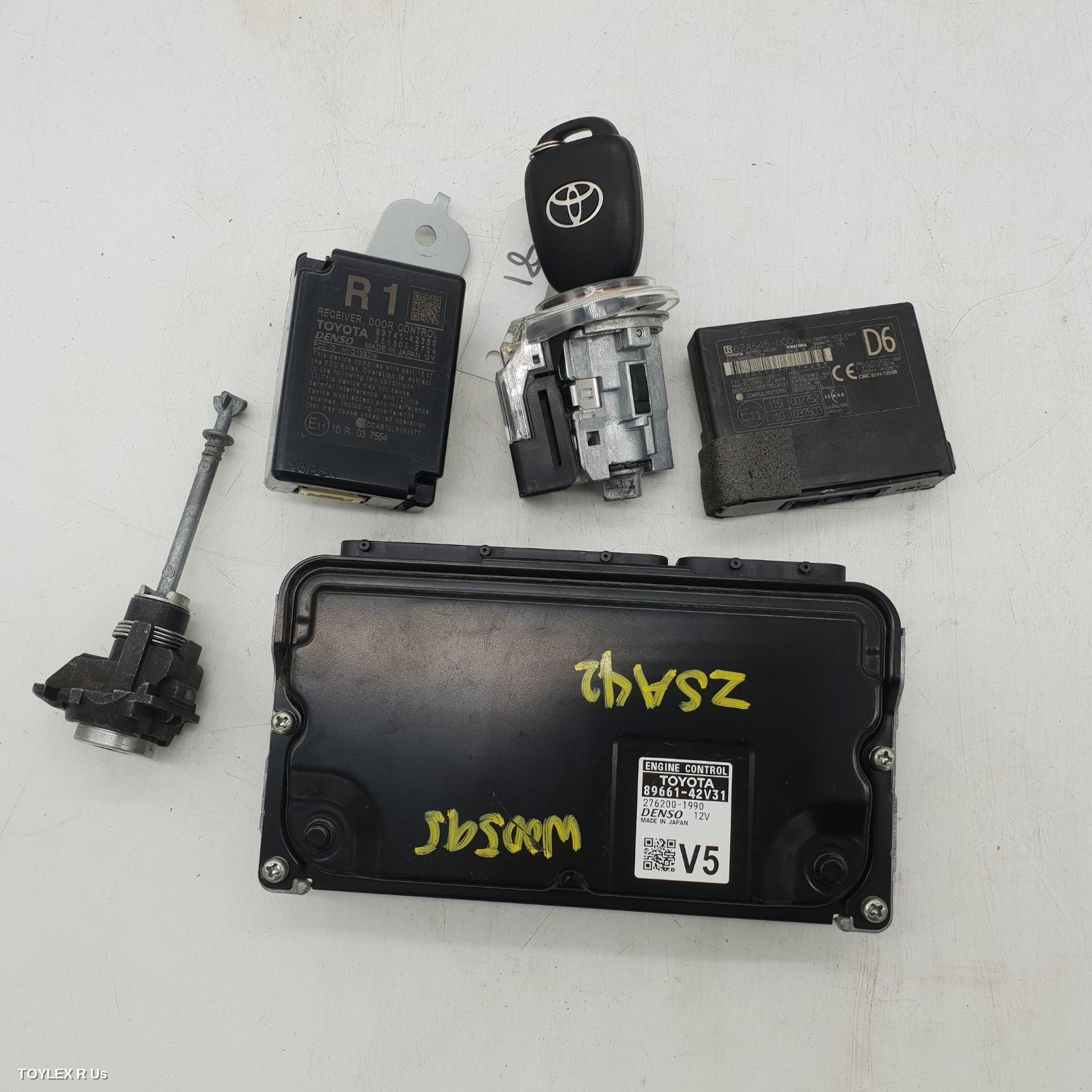 TOYOTA RAV4 2018 Ecu ENGINE ECU, 2.0, 3ZR-FE, PETROL, AUTO T/M, SEC SET (ECU/IMM/READER/KEY), ZSA42R