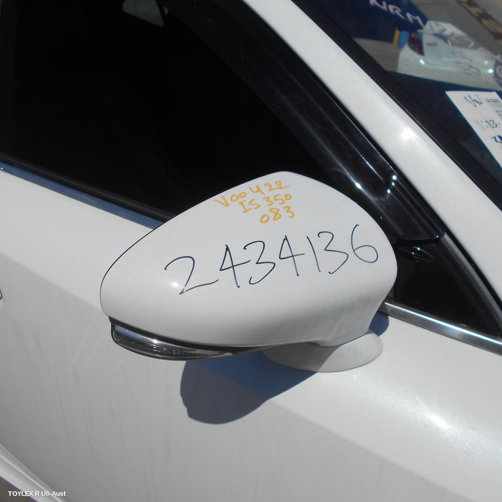 LEXUS IS SERIES 2013 Right Door Mirror XE30, W/ BLIND SPOT TYPE