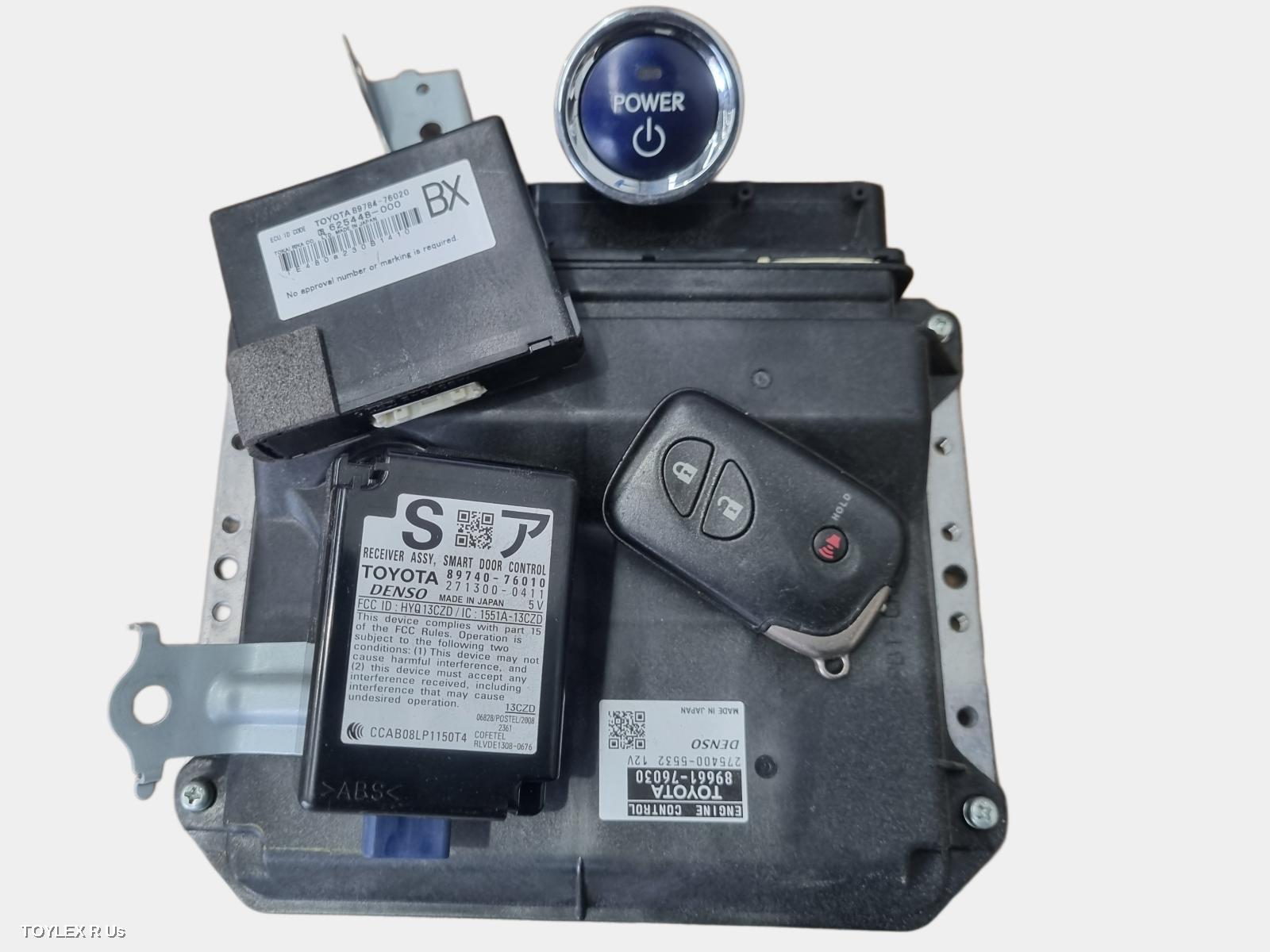 LEXUS CT200H 2012 Ecu ENGINE ECU, 1.8, PETROL, SEC SET (ECU/IMM/READER/KEY), ZWA10