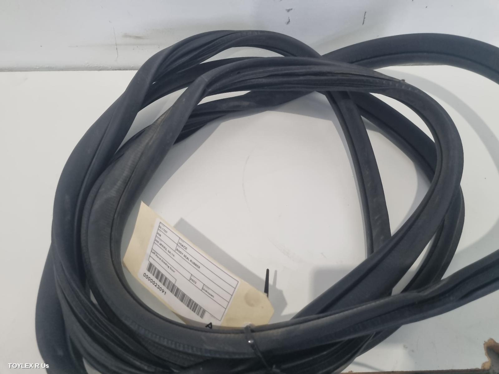 TOYOTA HIACE 2023 Door/Tailgate Seal LH REAR RUBBER SEAL, 300 SERIES