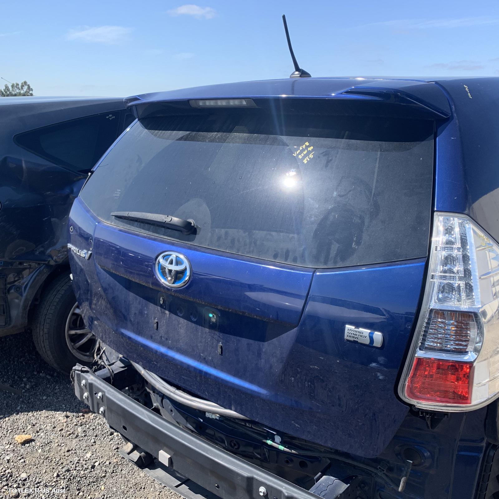 TOYOTA PRIUS 2012 Bootlid/Tailgate ZVW40R, PRIUS V, TAILGATE, SPOILERED TYPE