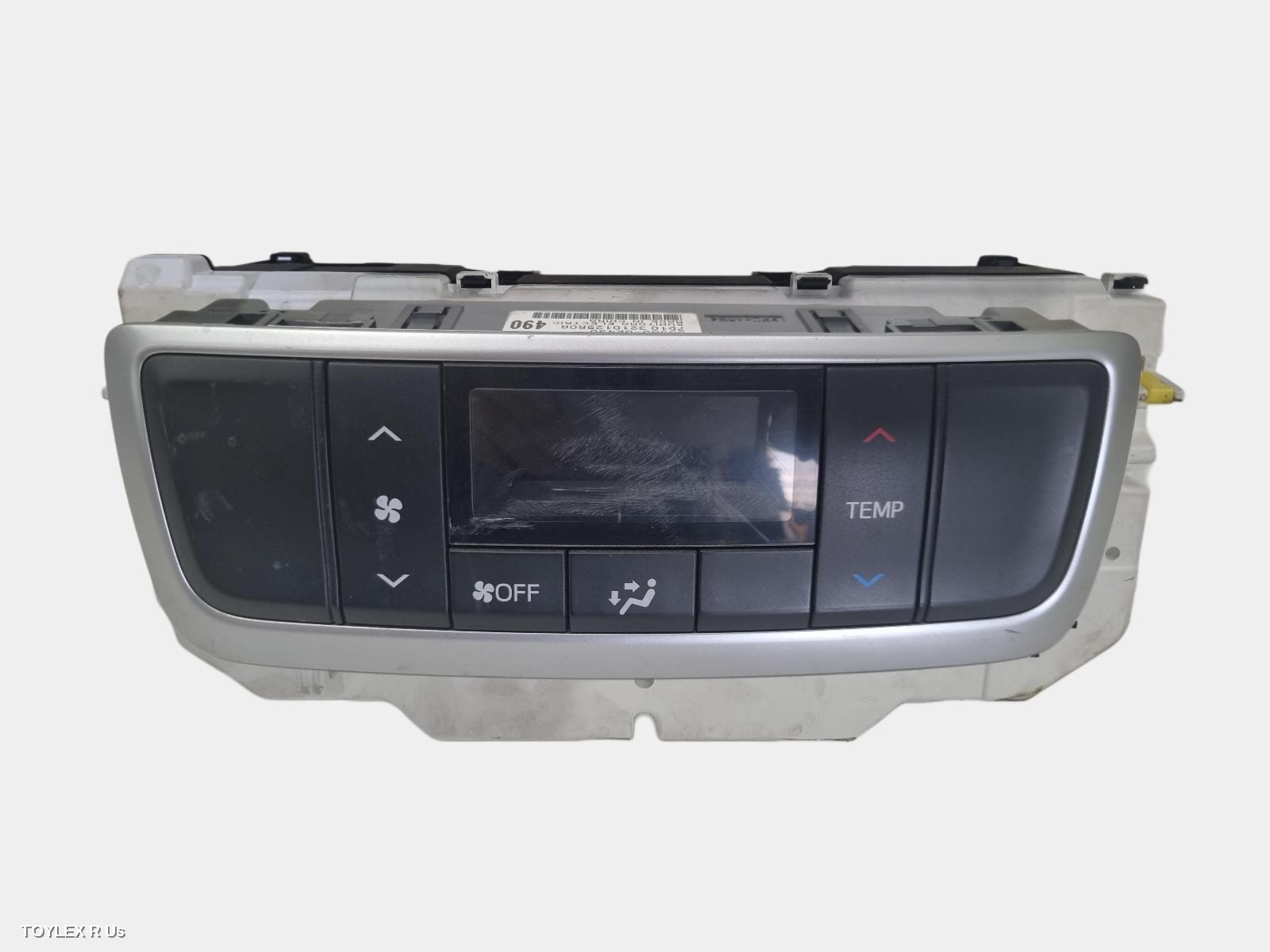 TOYOTA KLUGER 2017 Heater/Ac Controls GSU50/GSU55, CLIMATE CONTROL TYPE (REAR)