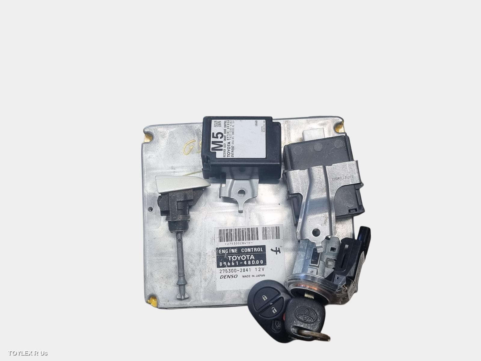 TOYOTA KLUGER 2005 Ecu ENGINE ECU, 3.3, 3MZ-FE, MCU28R, 89661-48B00, SEC SET (ECU/IMM/READER/KEY)