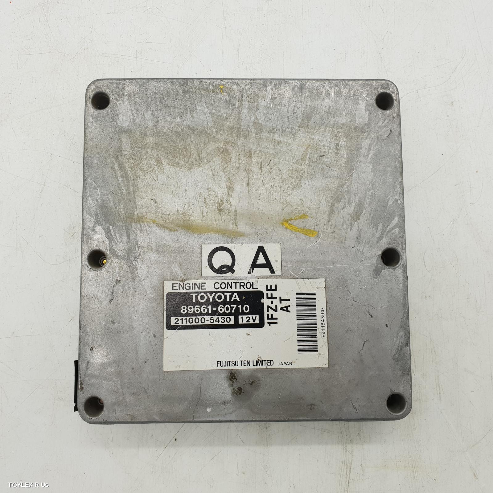 TOYOTA LANDCRUISER 2000 Ecu 105 SERIES, ENGINE ECU, PETROL, 4.5, 1FZ-FE, AUTO T/M, ECU ONLY, P/N 8966160710
