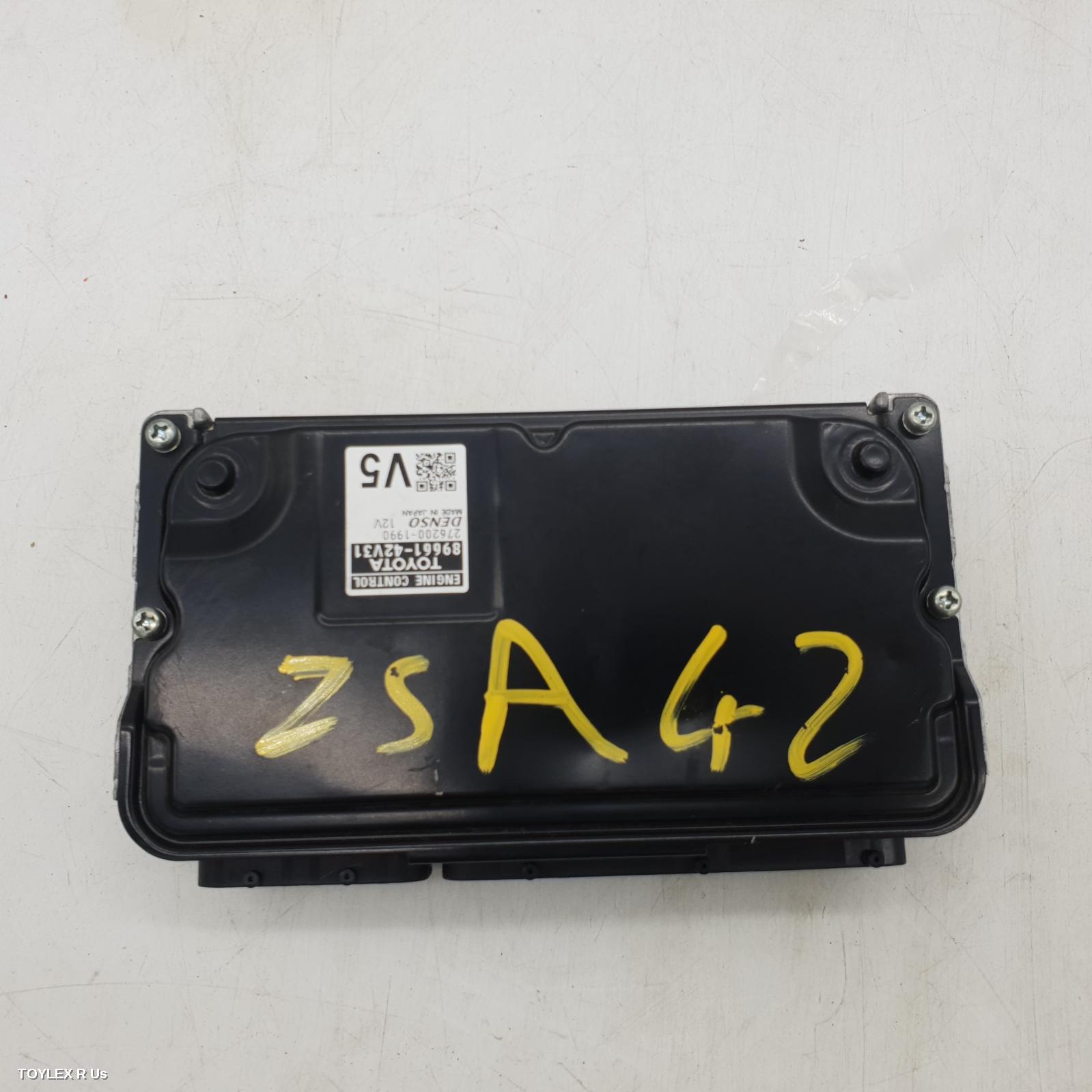 TOYOTA RAV4 2018 Ecu ENGINE ECU, 2.0, 3ZR-FE, PETROL, AUTO T/M, ECU ONLY, ZSA42R