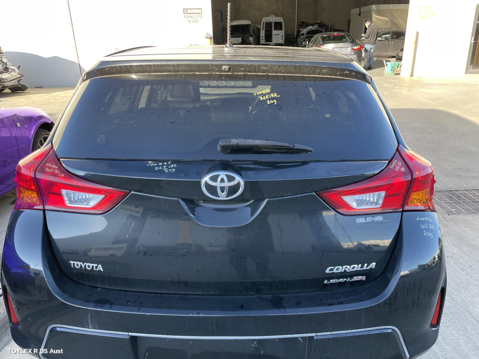 TOYOTA COROLLA 2013 Bootlid/Tailgate TAILGATE, ZRE182R, W/ REVERSE CAMERA TYPE