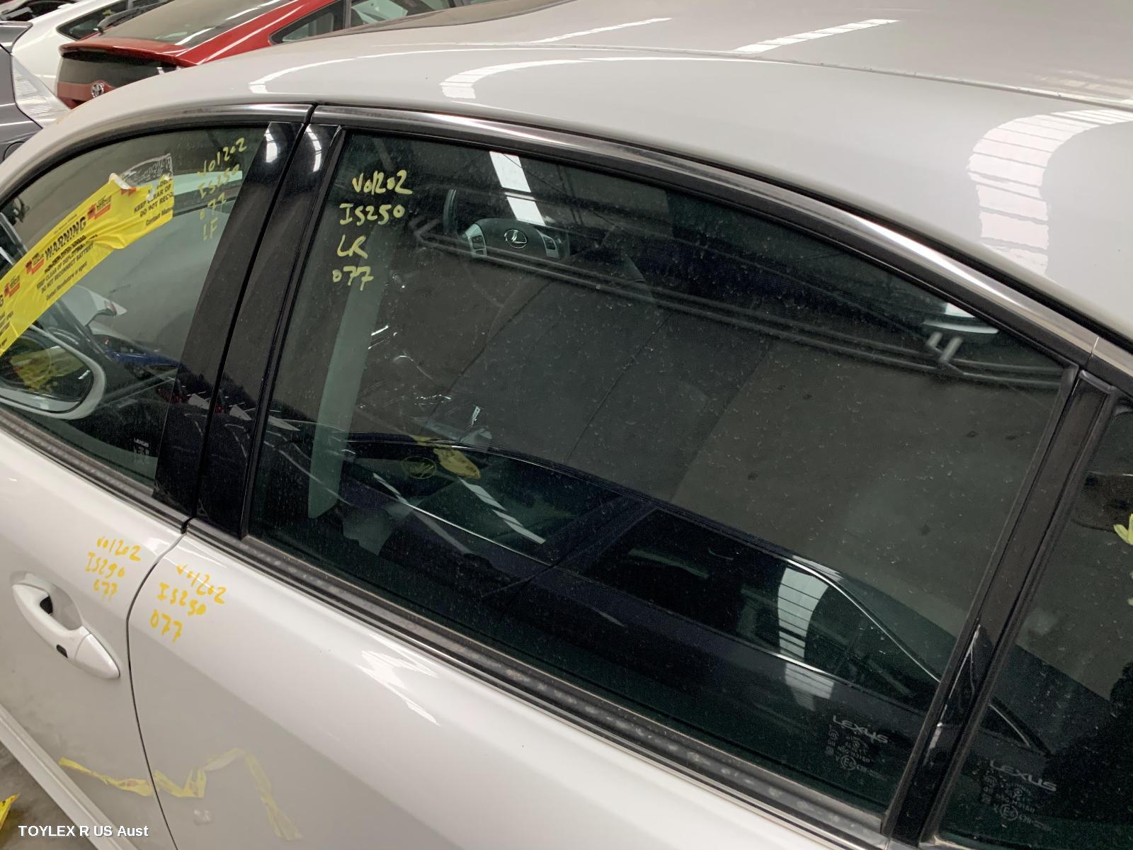 LEXUS IS250/IS250C 2010 Left Rear Door Window IS250/IS350/IS F, GSE20R/GSE21R/USE20R, SEDAN