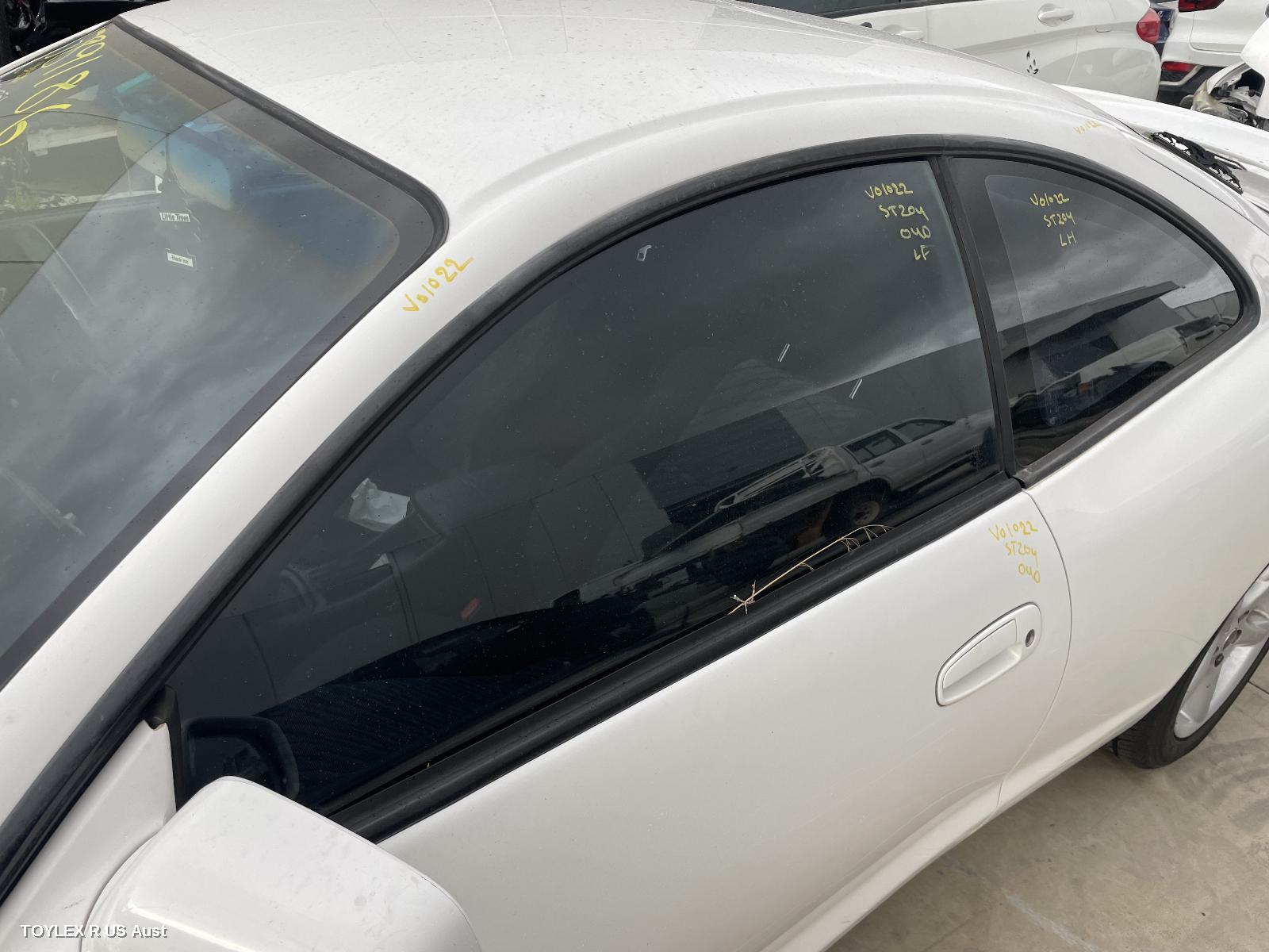 TOYOTA CELICA 1996 Left Front Door Window ST204, GREEN TINT