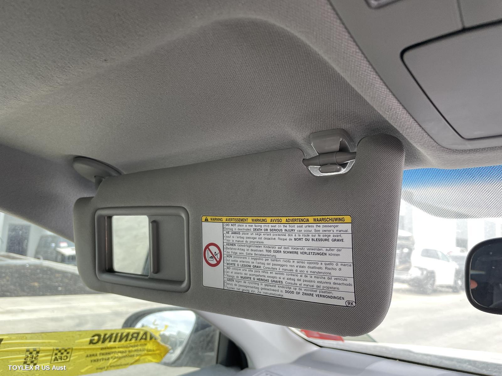 TOYOTA CAMRY 2012 Sunvisor ASV50/AVV50, LH SIDE, NON LAMP TYPE