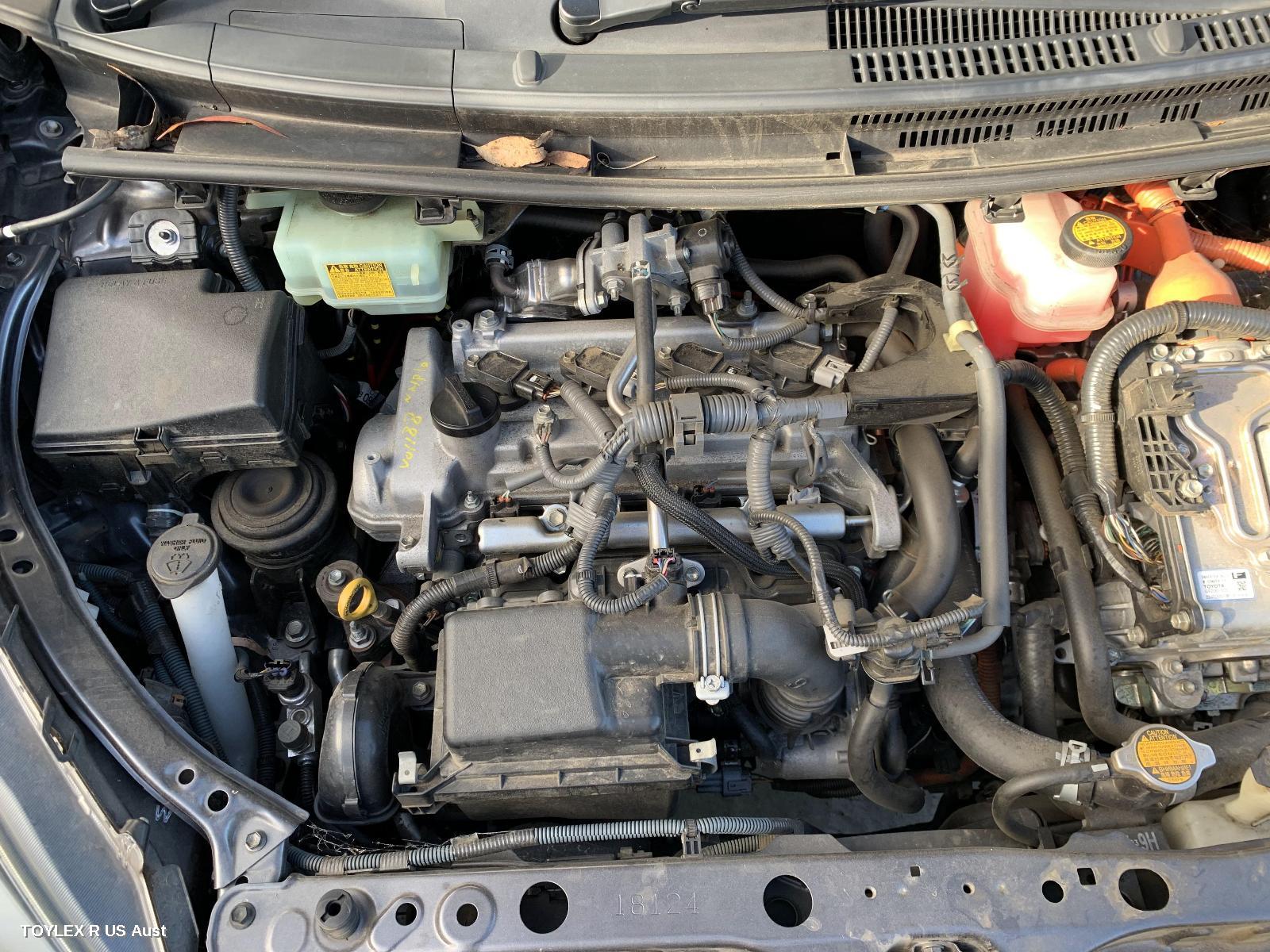 TOYOTA PRIUS 2012 Engine NHP10R, PRIUS C, PETROL, 1.5, 1NZ-FXE, HYBRID