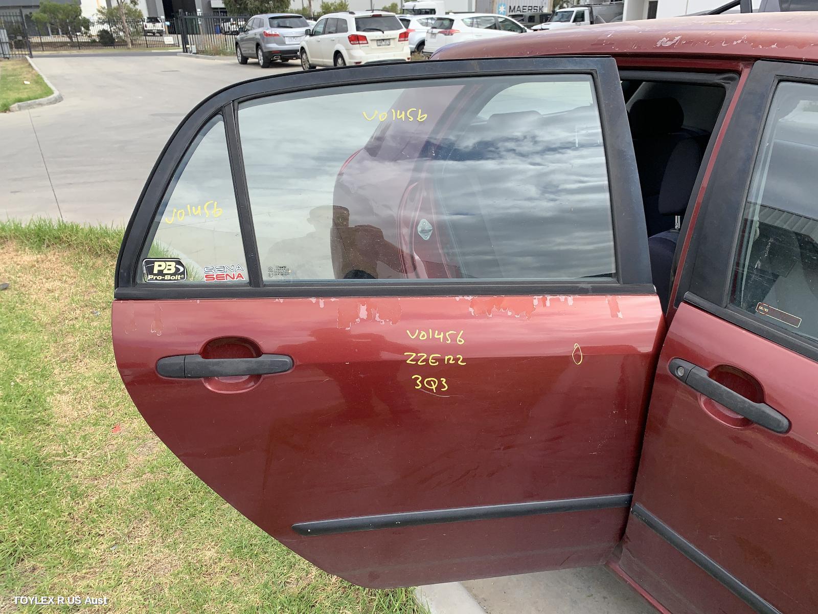 TOYOTA COROLLA 2005 Right Rear Door Sliding ZZE122 (JAPAN-VIN JTD), HATCH